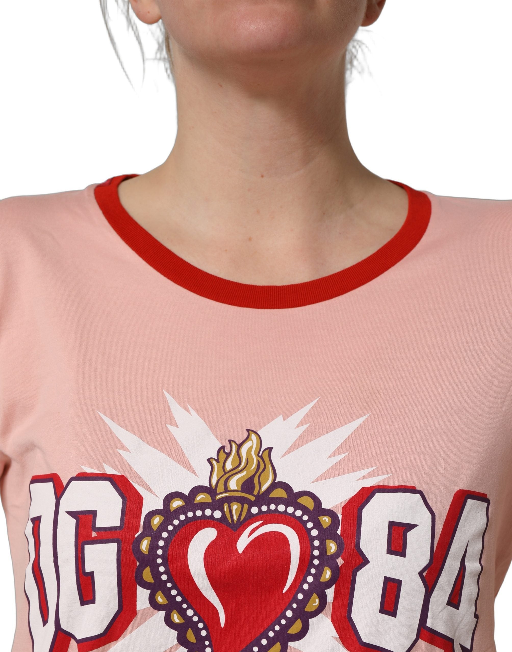 Dolce & Gabbana Pink Graphic Print T-shirt, Artisanal Luxury