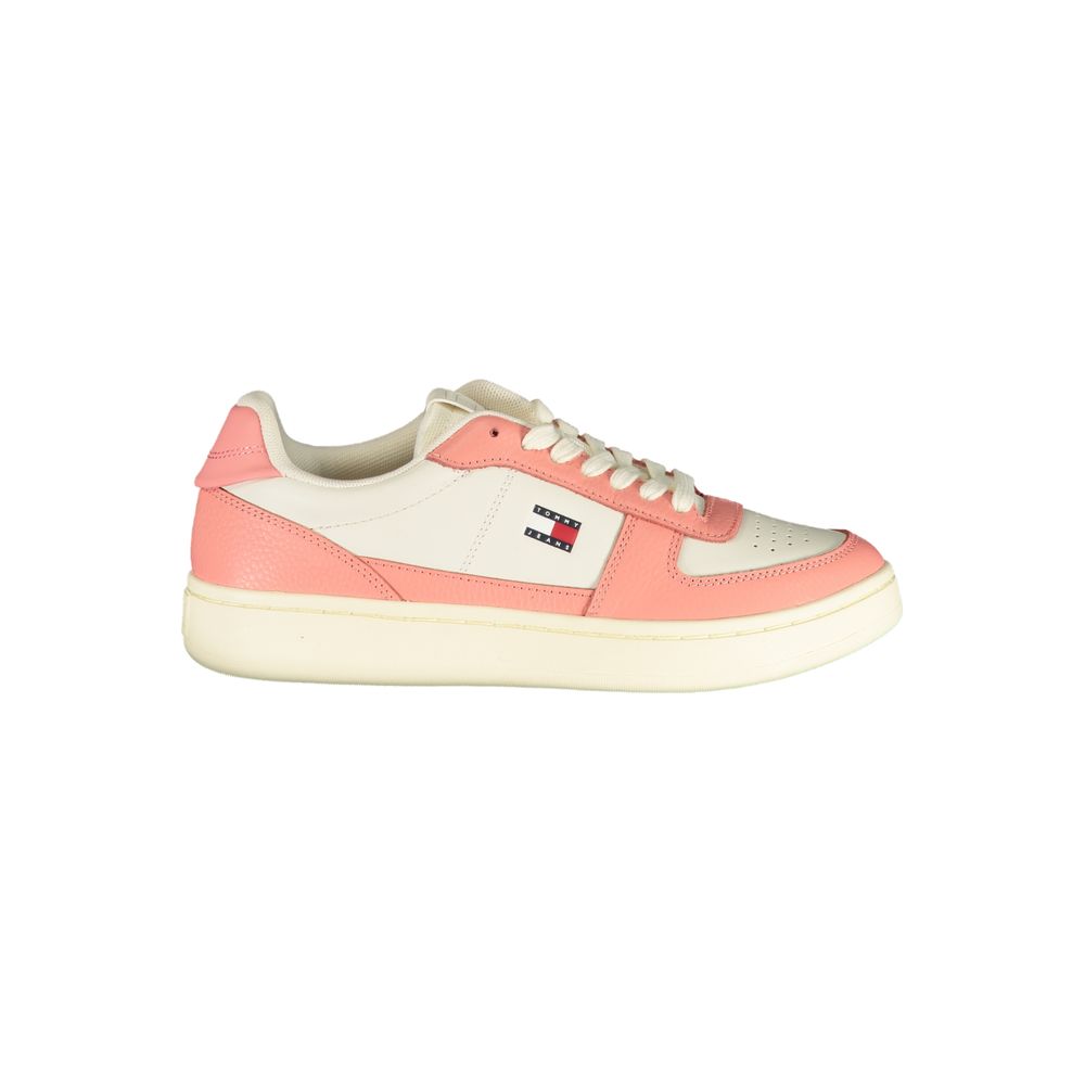 Tommy Hilfiger White Polyester Athletic Sneakers