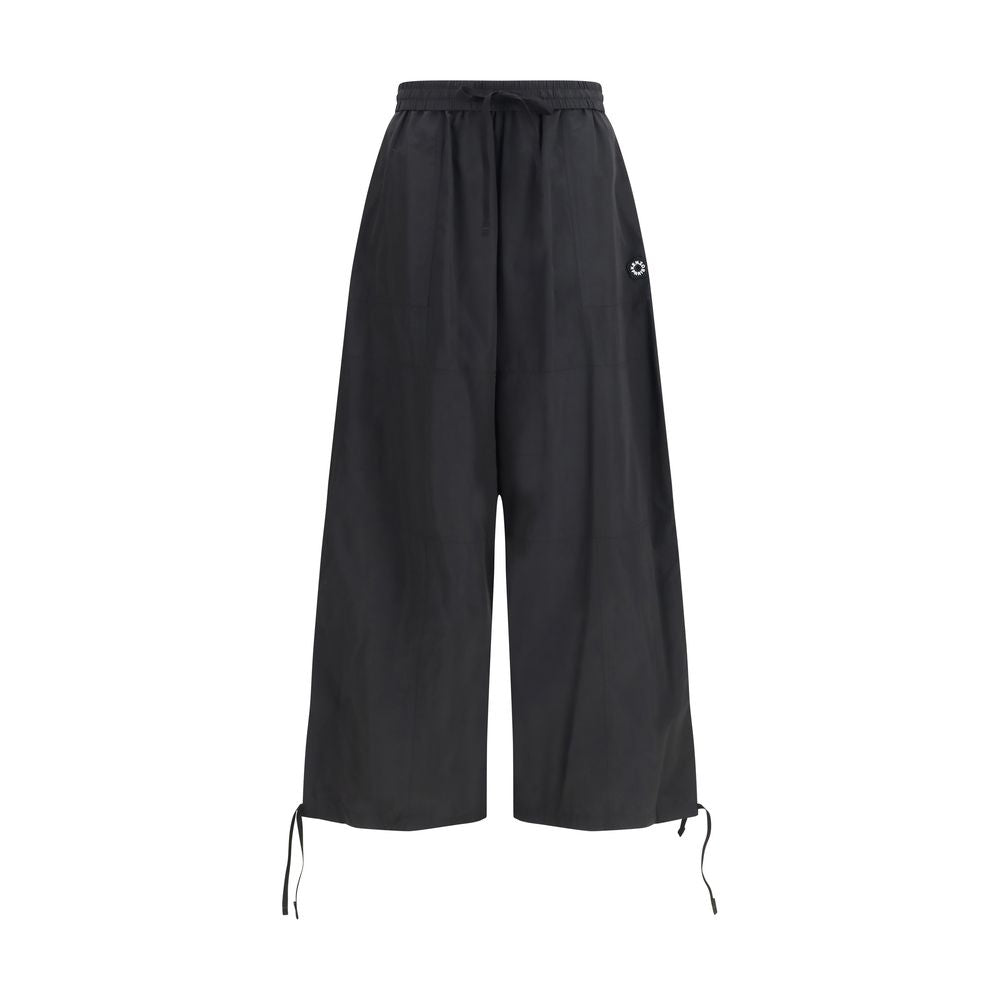 Elevate your wardrobe with Kenzo's Black Polyester Casual Pants, a luxurious blend of comfort and sophistication, perfect for the discerning individual.