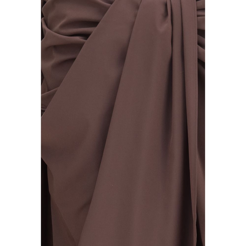 Jacquemus Brown Midi Skirt - Luxury Fashion Redefined