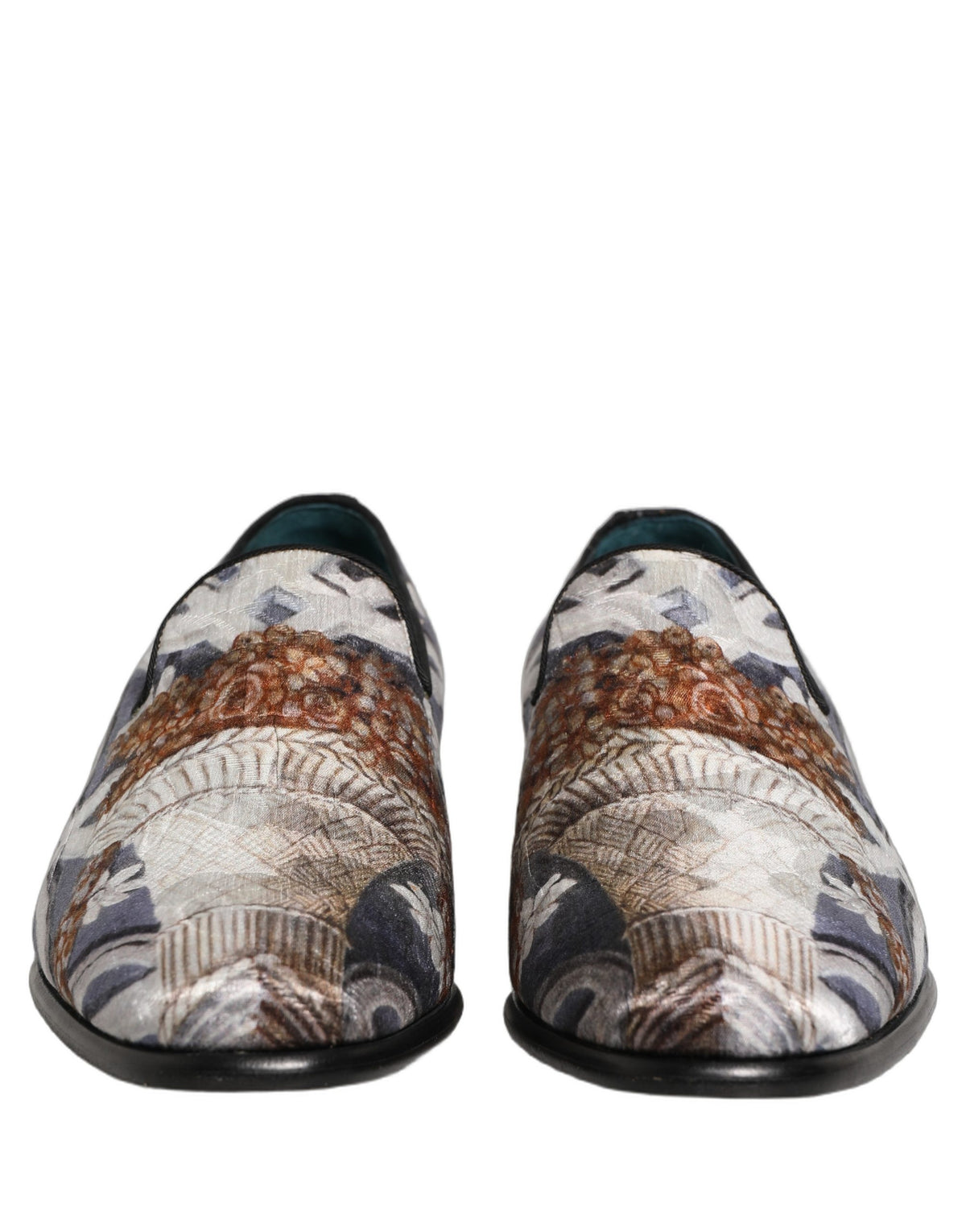 Dolce & Gabbana Floral Tapestry Loafers - Artisan Luxury Elegance