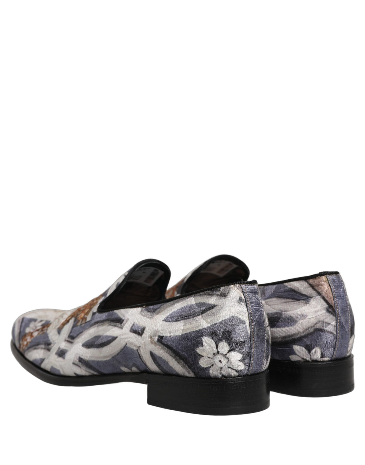 Dolce & Gabbana Floral Tapestry Loafers - Artisan Luxury Elegance