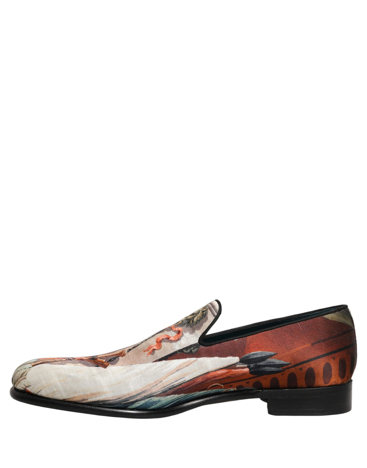 Dolce & Gabbana Multicolor Lion Print Loafers - Luxe Elegance