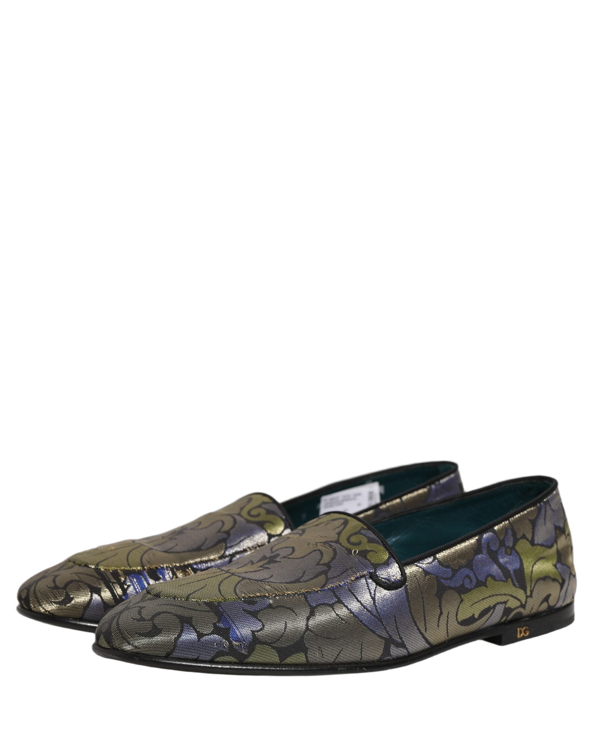 Dolce & Gabbana Floral Jacquard Loafers - Timeless Luxury