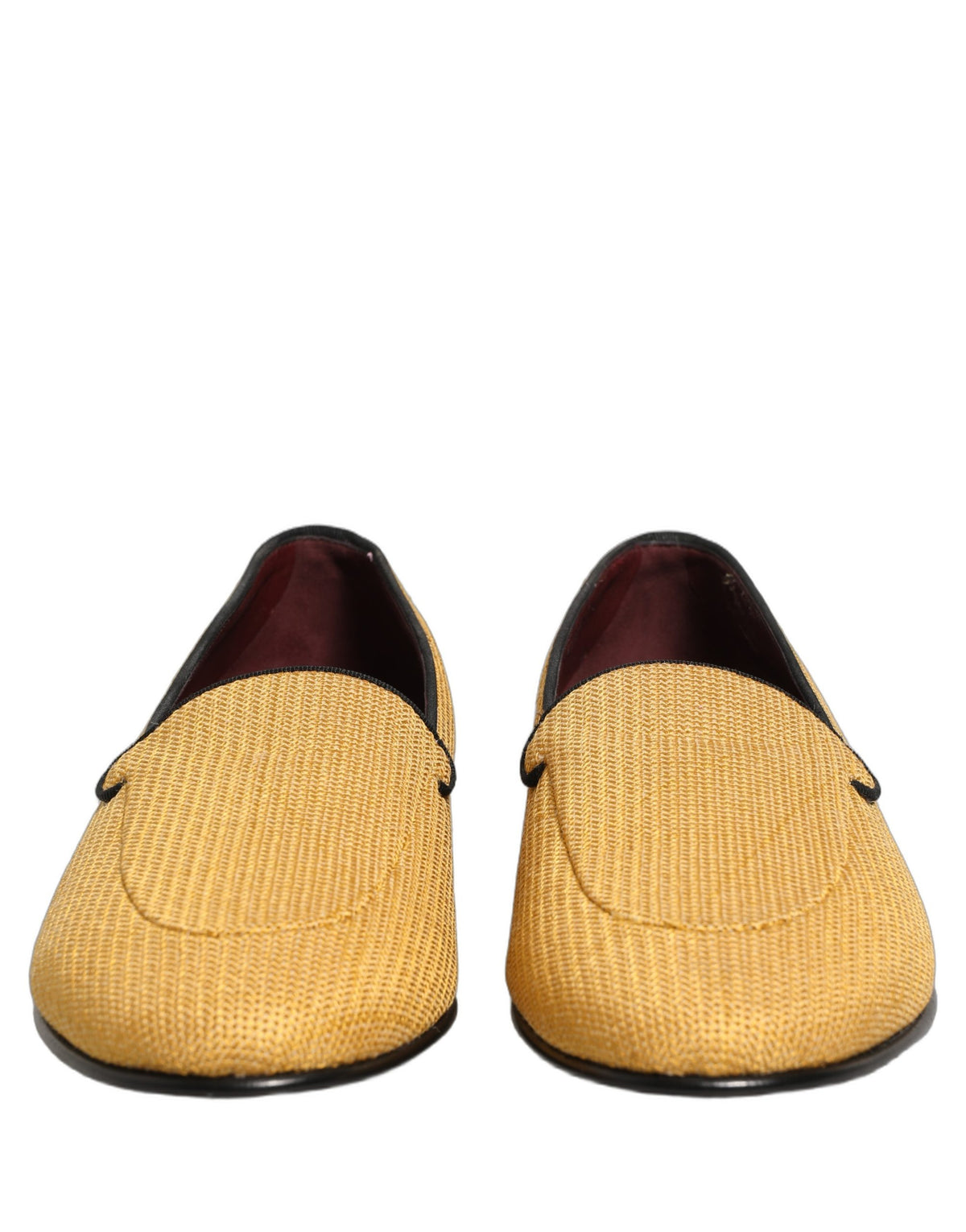 Dolce & Gabbana Yellow Leather Dress Loafers for Timeless Elegance