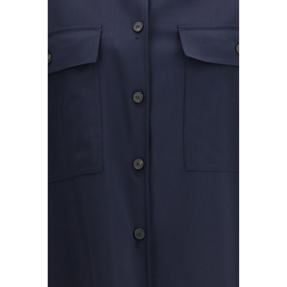 Max Mara Blue Wool Oves Aries Jacket, Artisanal Luxury Fashion