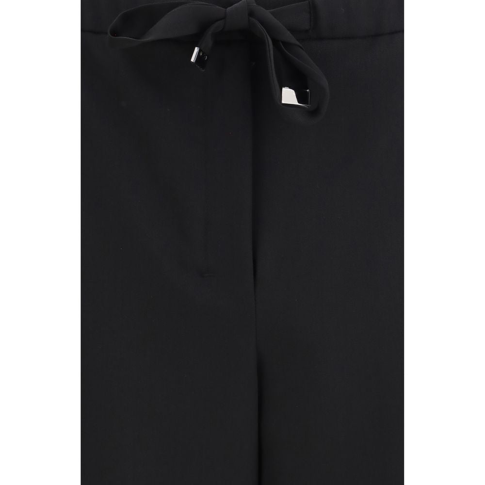'S Max Mara Black Wool Oves Aries Flared Pants