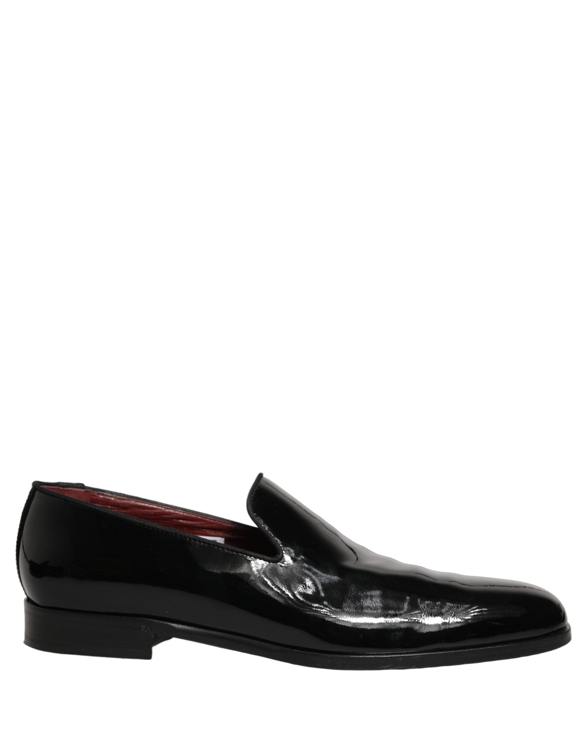 Dolce & Gabbana Black Patent Leather Dress Loafers for Elegance
