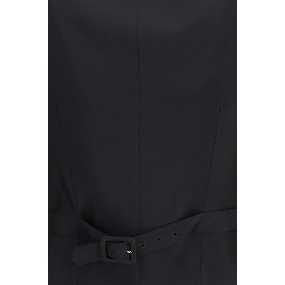 Burberry Brown Wool Oves Aries Sleeveless Jacket, Artisanal Elegance
