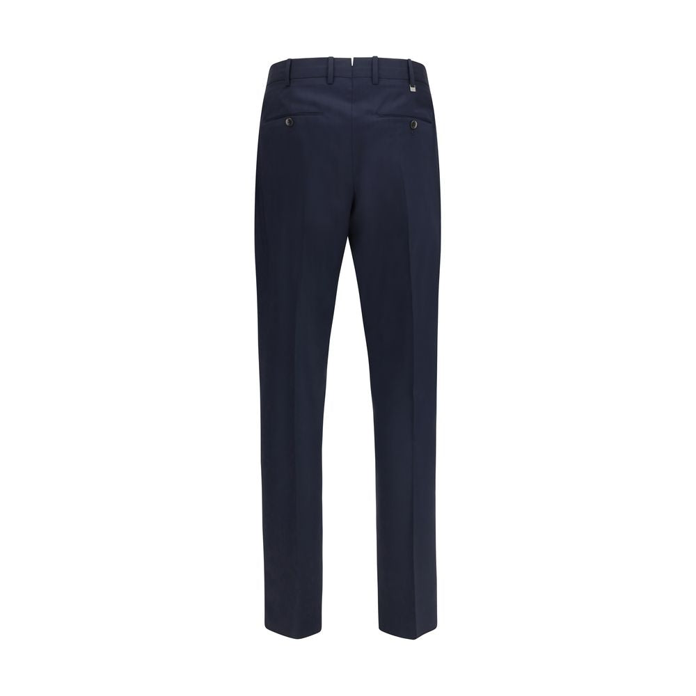Experience the epitome of sophistication with PT Torino Blue Wool Oves Aries Casual Pants, crafted from luxurious Merino wool for a refined, relaxed silhouette that transcends occasions.
