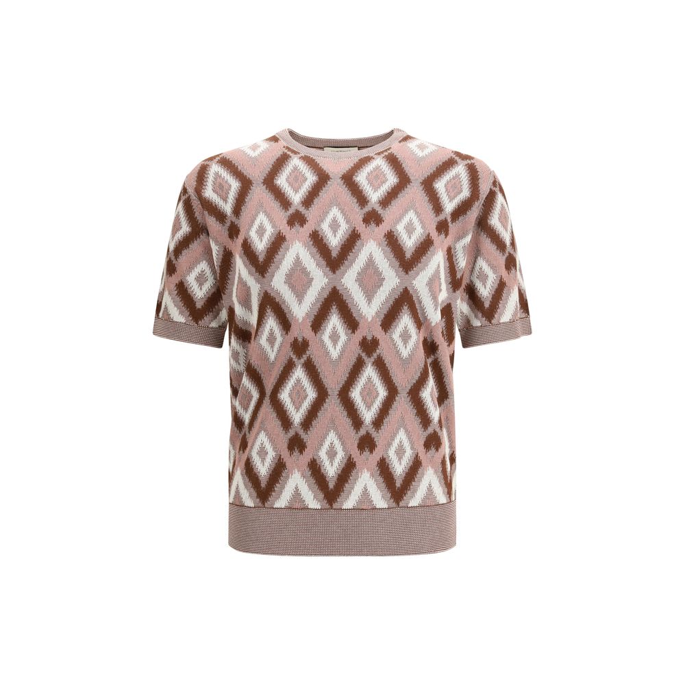Piacenza Cashmere Multicolor Cotton Sweatshirt - Timeless Elegance
