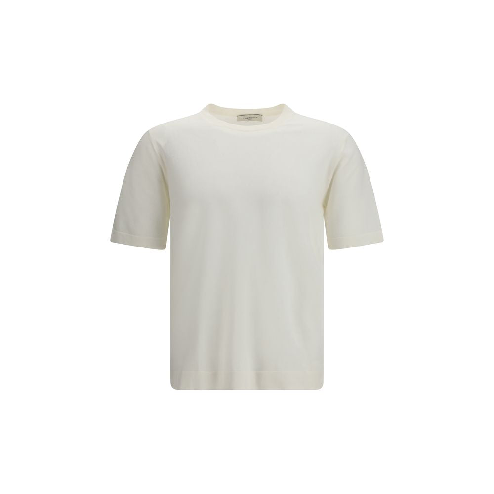 Elevate your wardrobe with the Piacenza Cashmere Blue Cotton Sweatshirt, a masterpiece of refined elegance crafted from 100% cotton, perfect for the discerning individual.