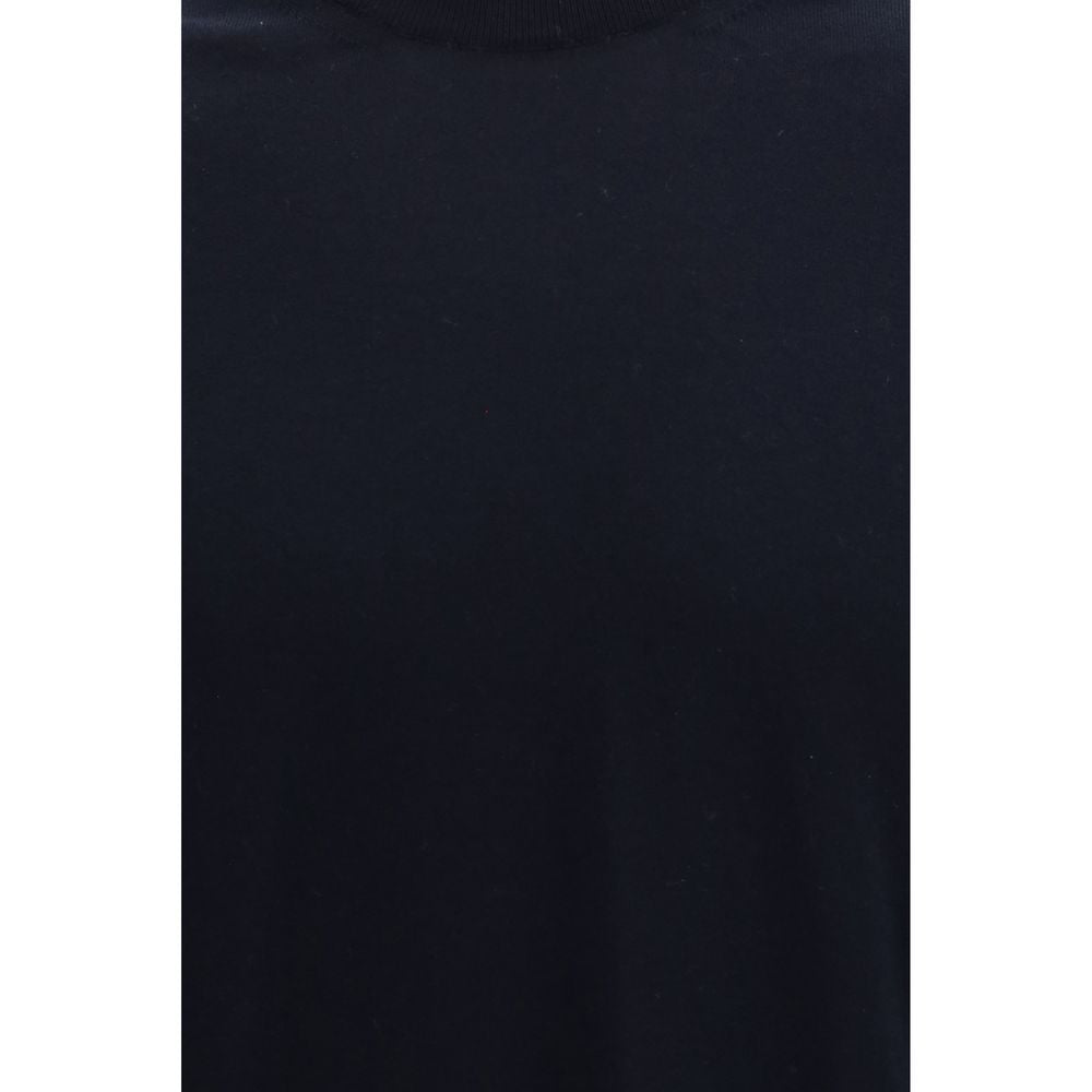 Indulge in the timeless elegance of the Piacenza Cashmere Blue Cotton T-Shirt, crafted from 100% cotton for a luxurious feel that elevates any wardrobe.