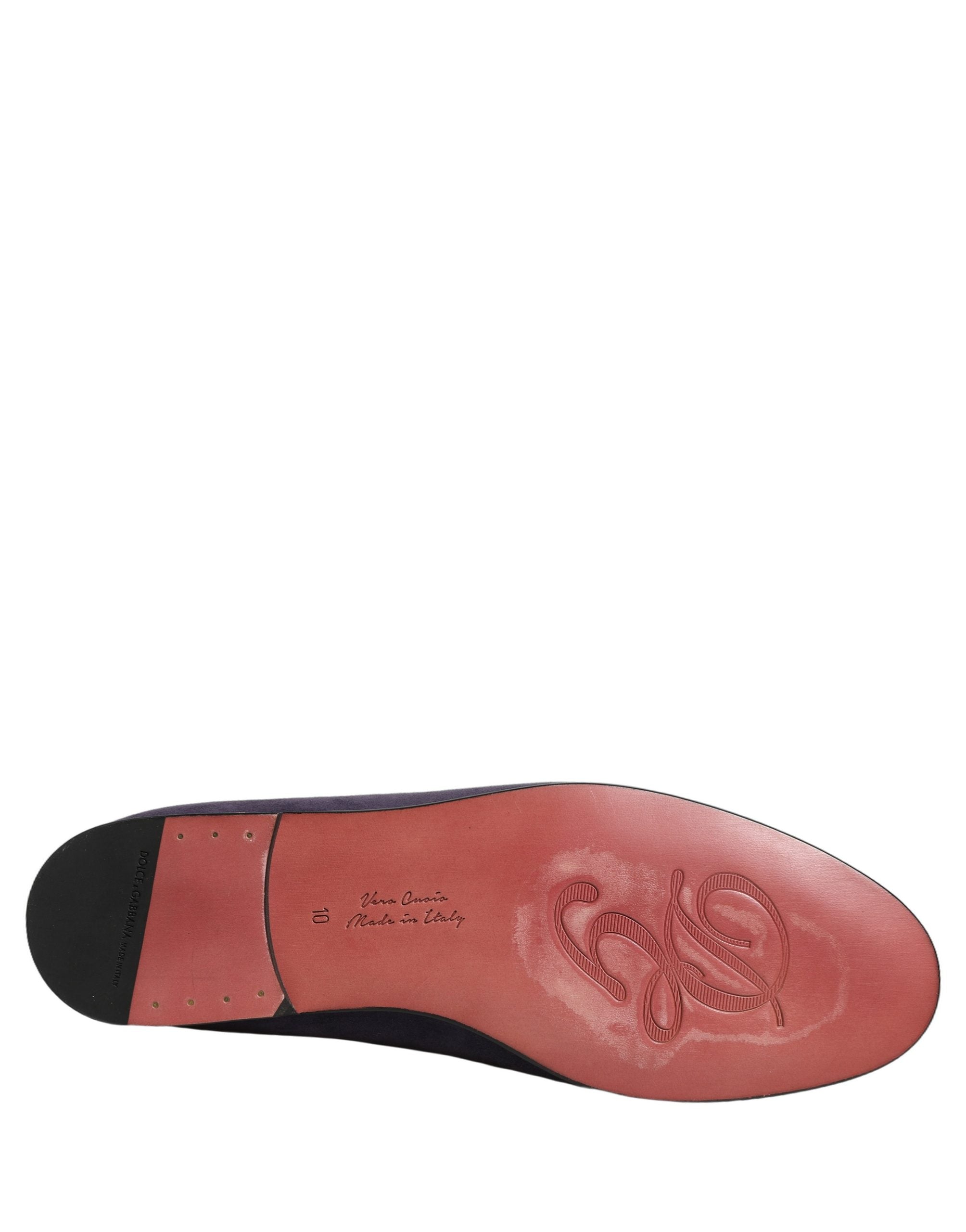 Dolce & Gabbana Violet Velvet Slip-On Loafers for Timeless Elegance
