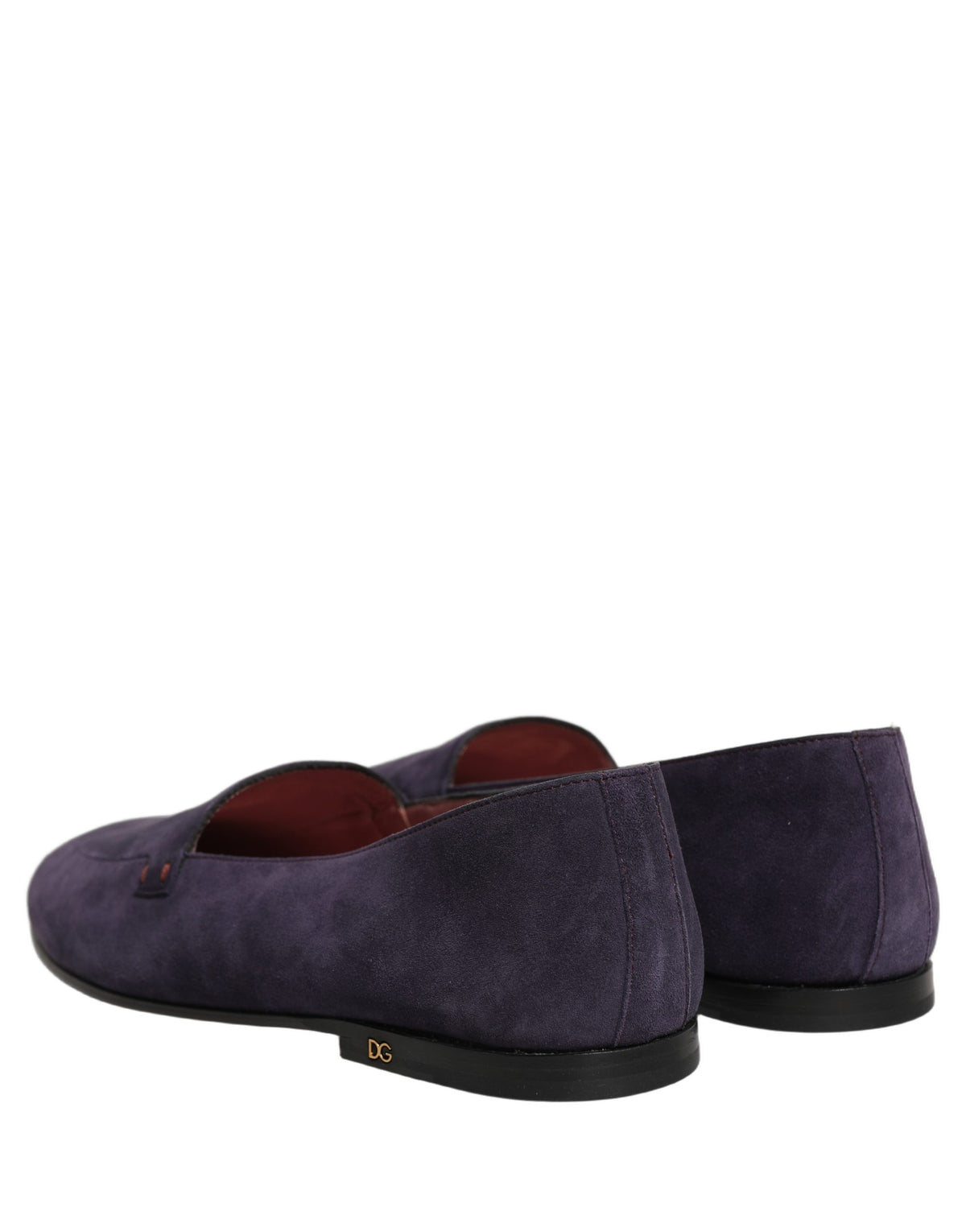 Dolce & Gabbana Violet Velvet Slip-On Loafers for Timeless Elegance