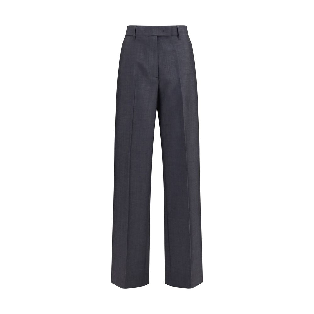 Miu Miu Gray Wool Oves Aries Dress Pants - Timeless Luxury Tailoring