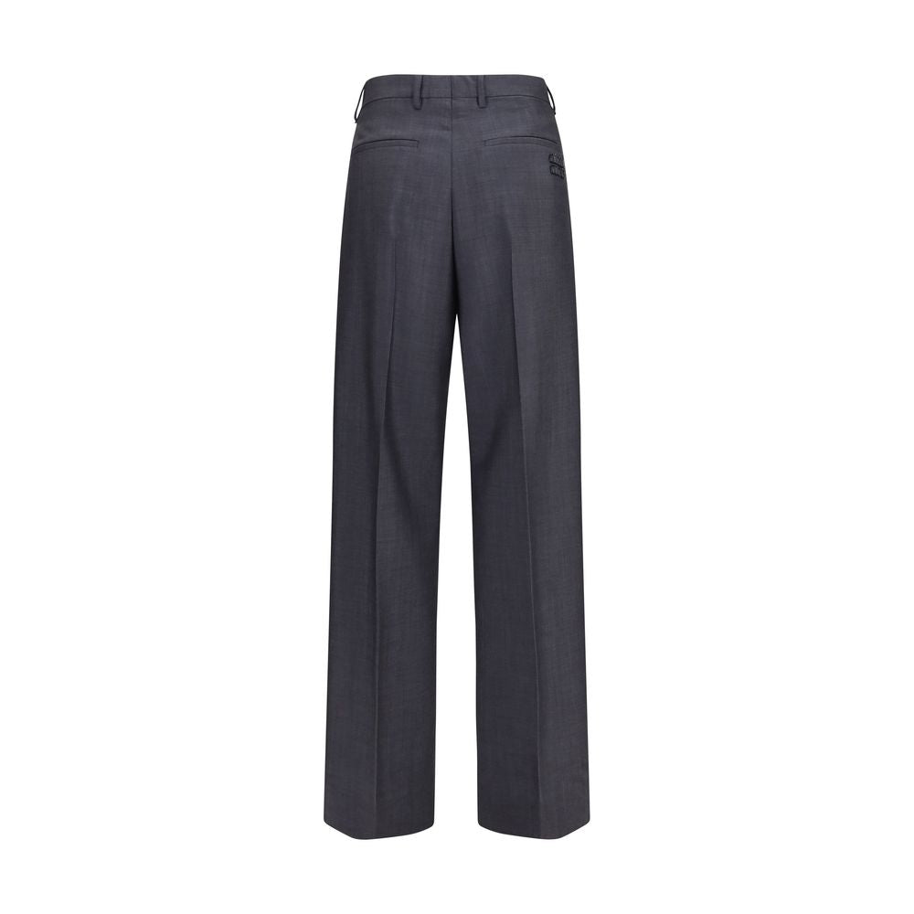 Miu Miu Gray Wool Oves Aries Dress Pants - Timeless Luxury Tailoring