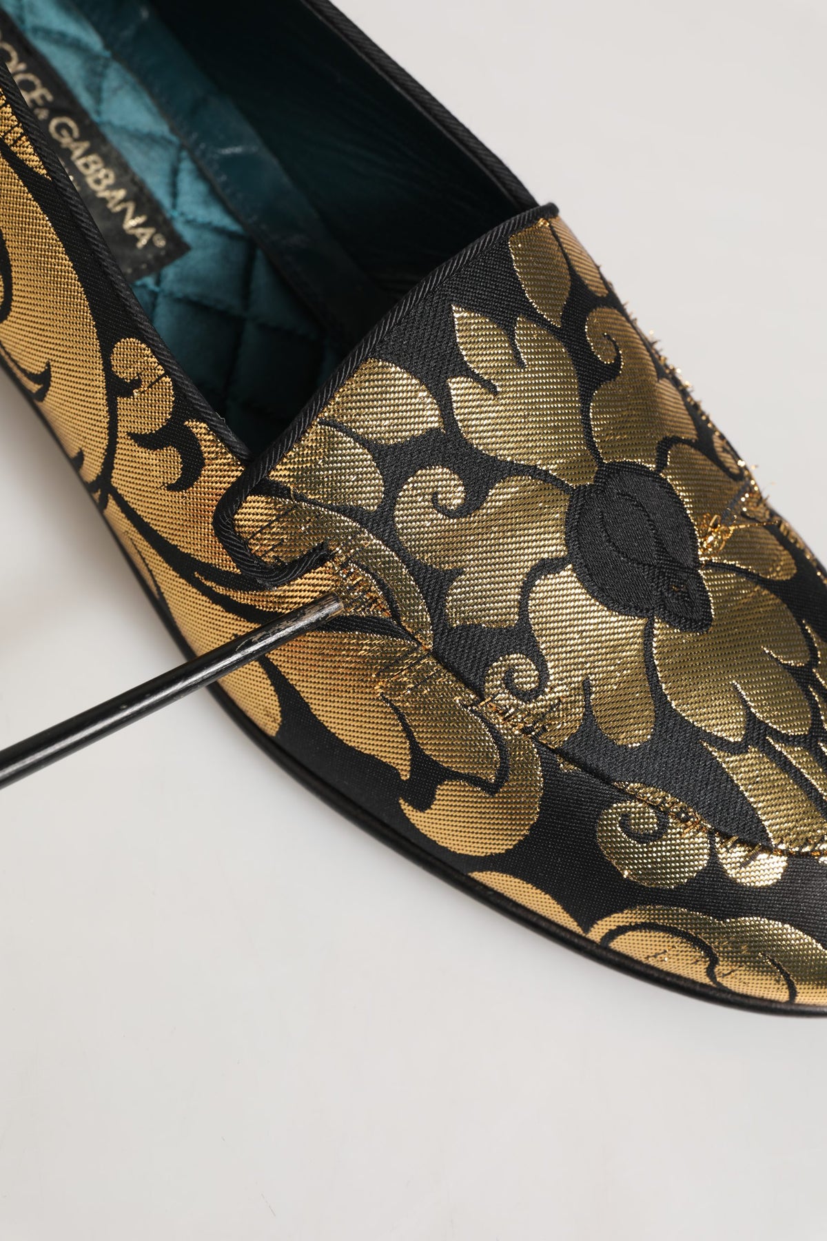 Dolce & Gabbana Floral Jacquard Dress Loafers - Luxe Elegance