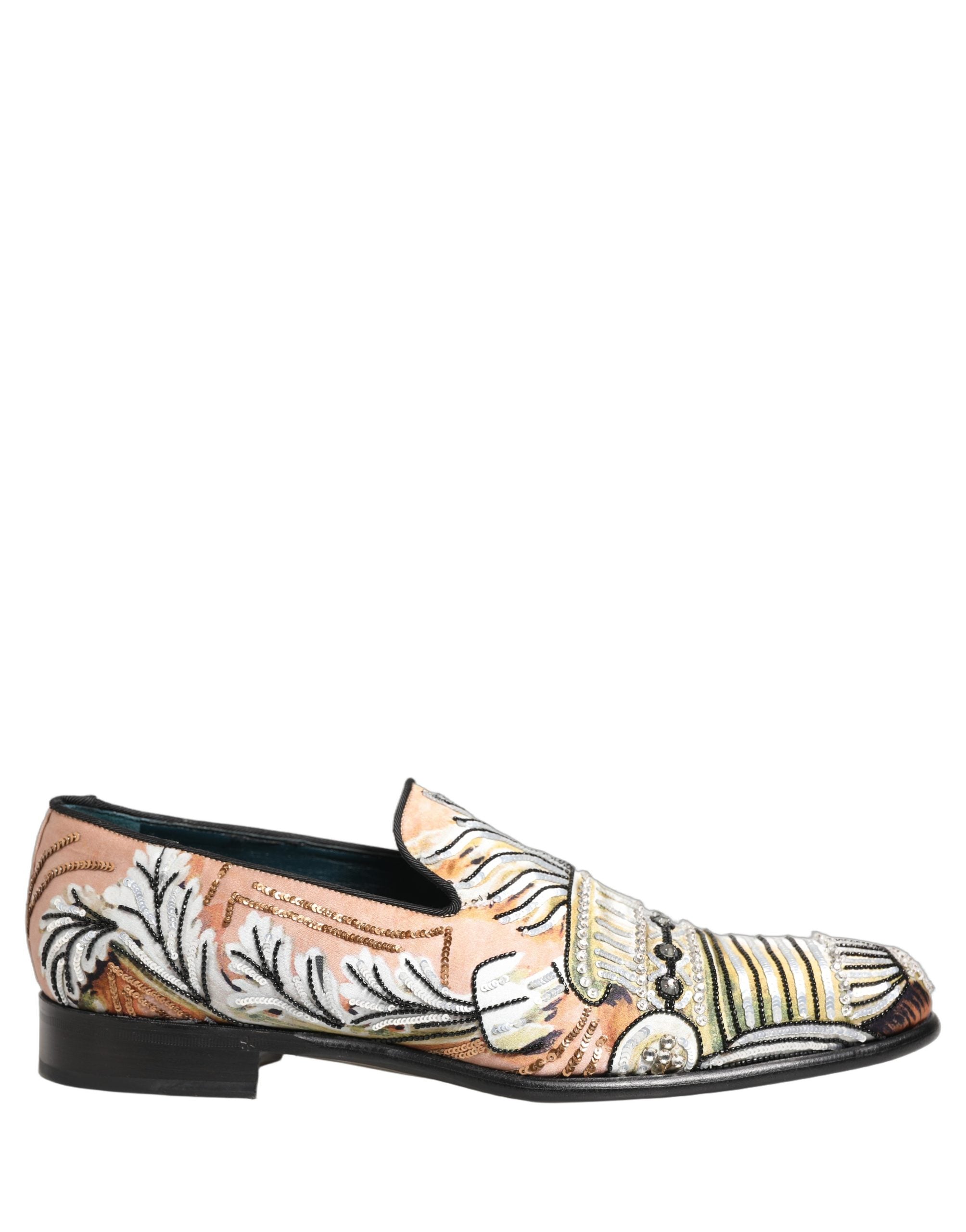 Dolce & Gabbana Multicolor Brocade Dress Loafers - Artisan Elegance