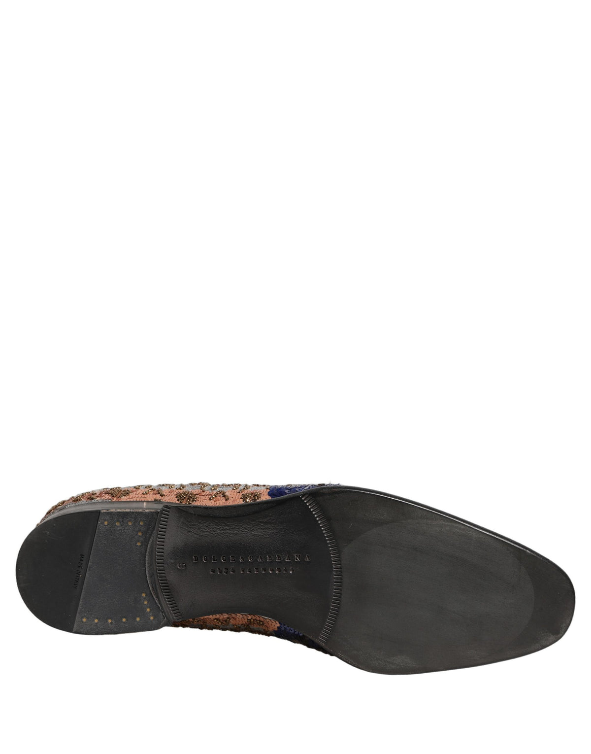 Dolce & Gabbana Multicolor Embroidered Sequin Loafers - Luxury Footwear