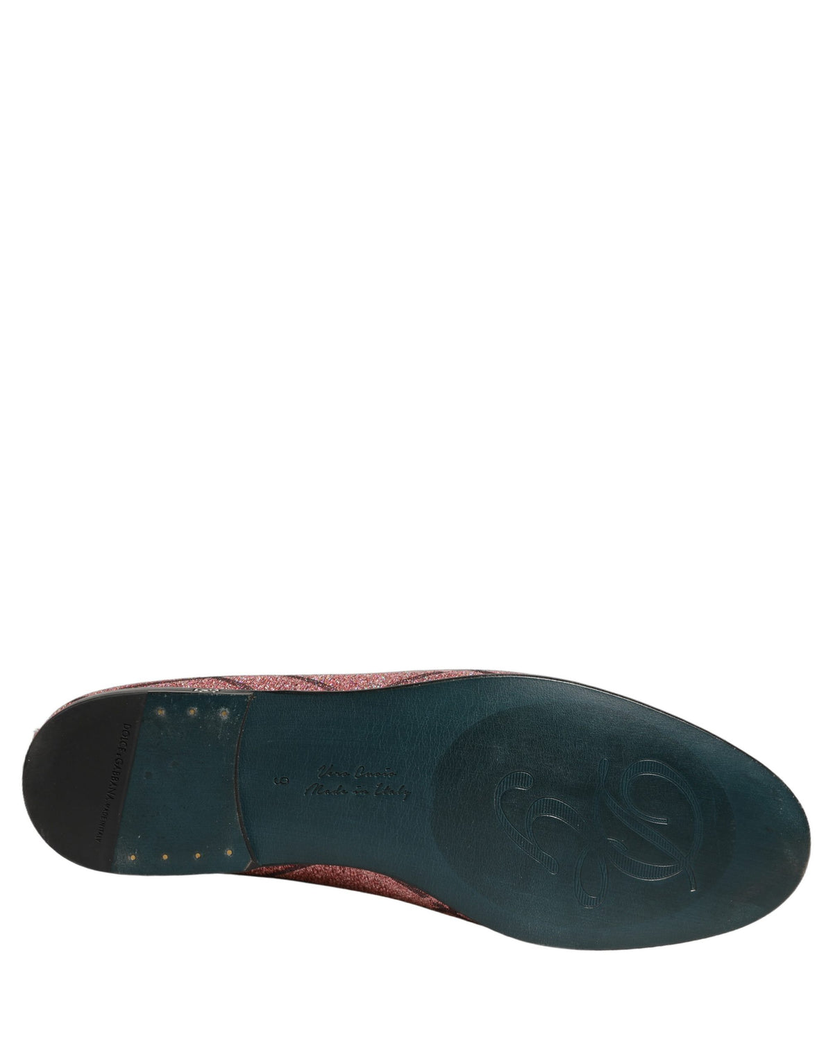 Dolce & Gabbana Pink Glitter Lurex Loafers - Exquisite Luxury