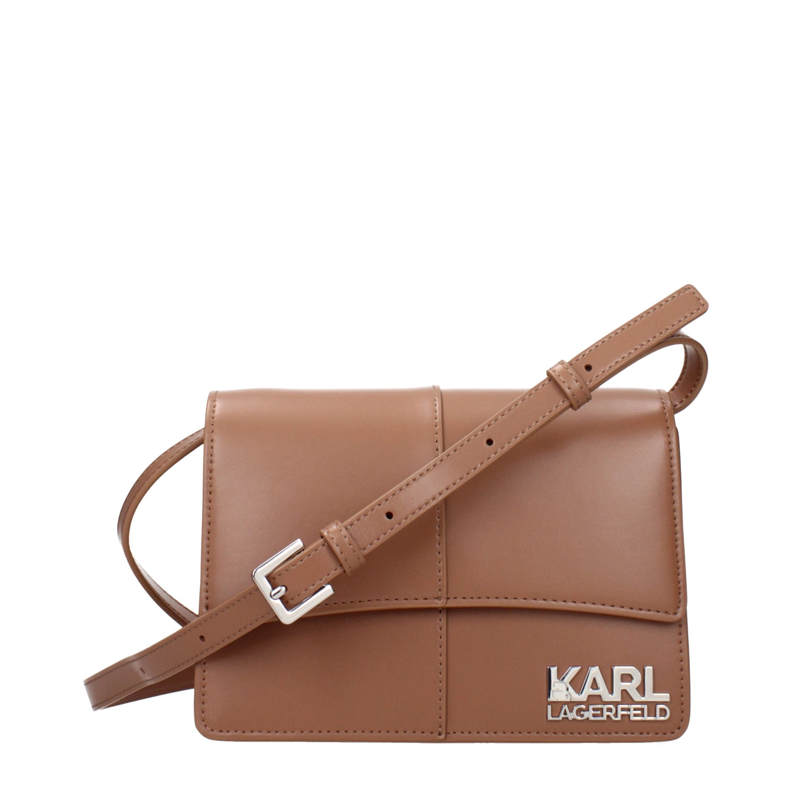 Discover the Karl Lagerfeld Brown Polyethylene Crossbody Bag, a symbol of refined craftsmanship and timeless elegance, perfect for the discerning modern connoisseur.