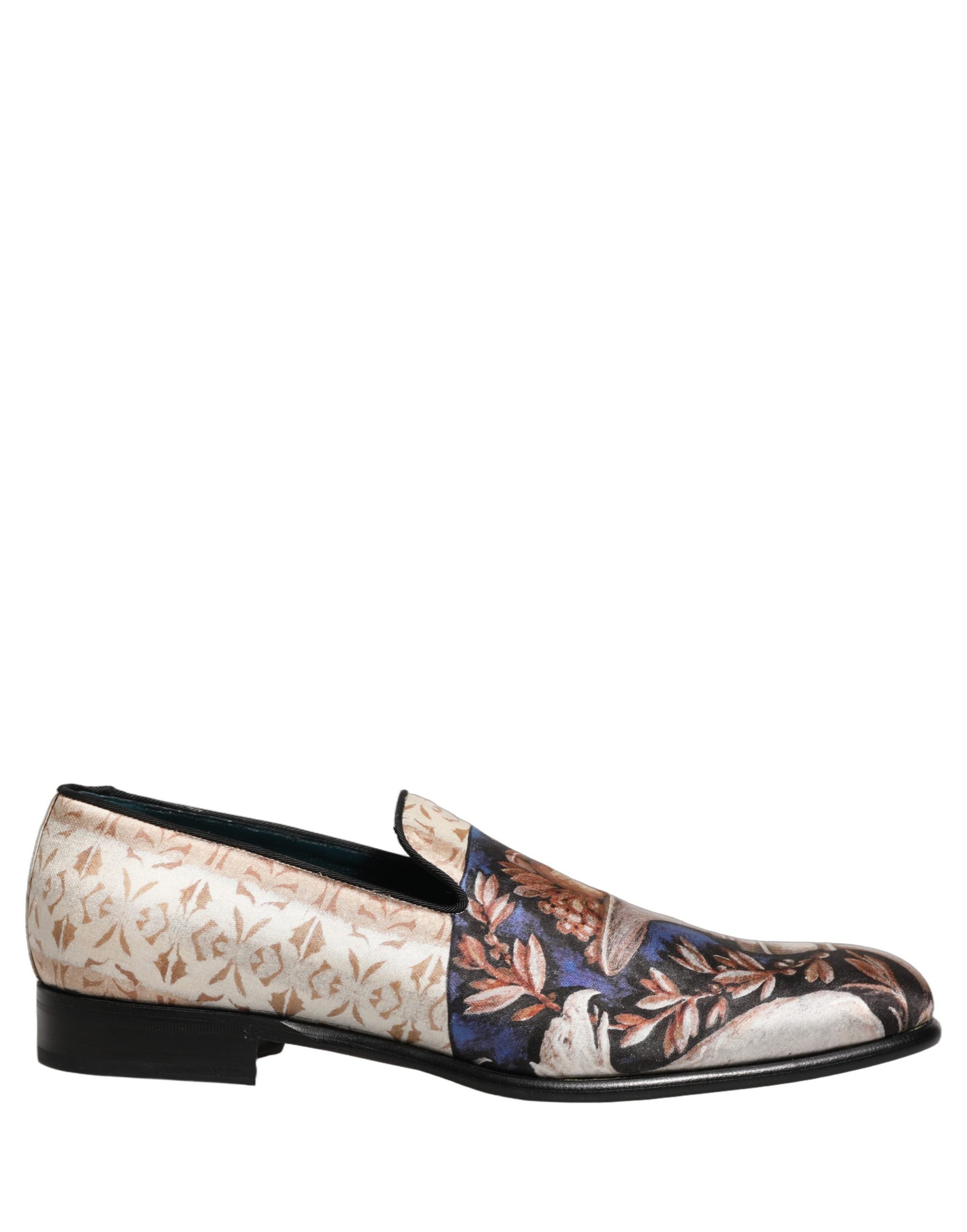 Dolce & Gabbana Multicolor Velvet Loafers - Artisanal Luxury