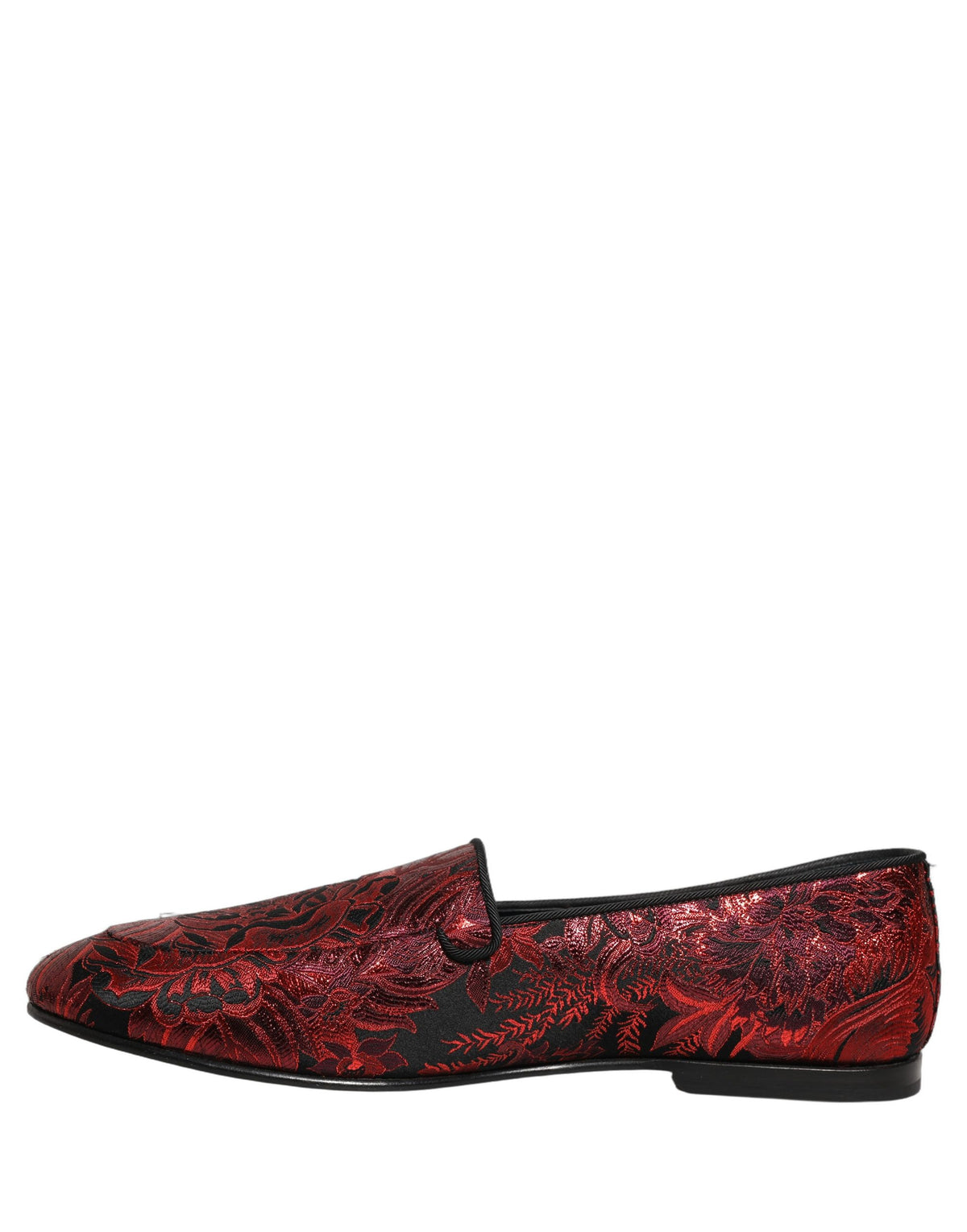 Dolce & Gabbana Floral Jacquard Loafers - Artisanal Luxury