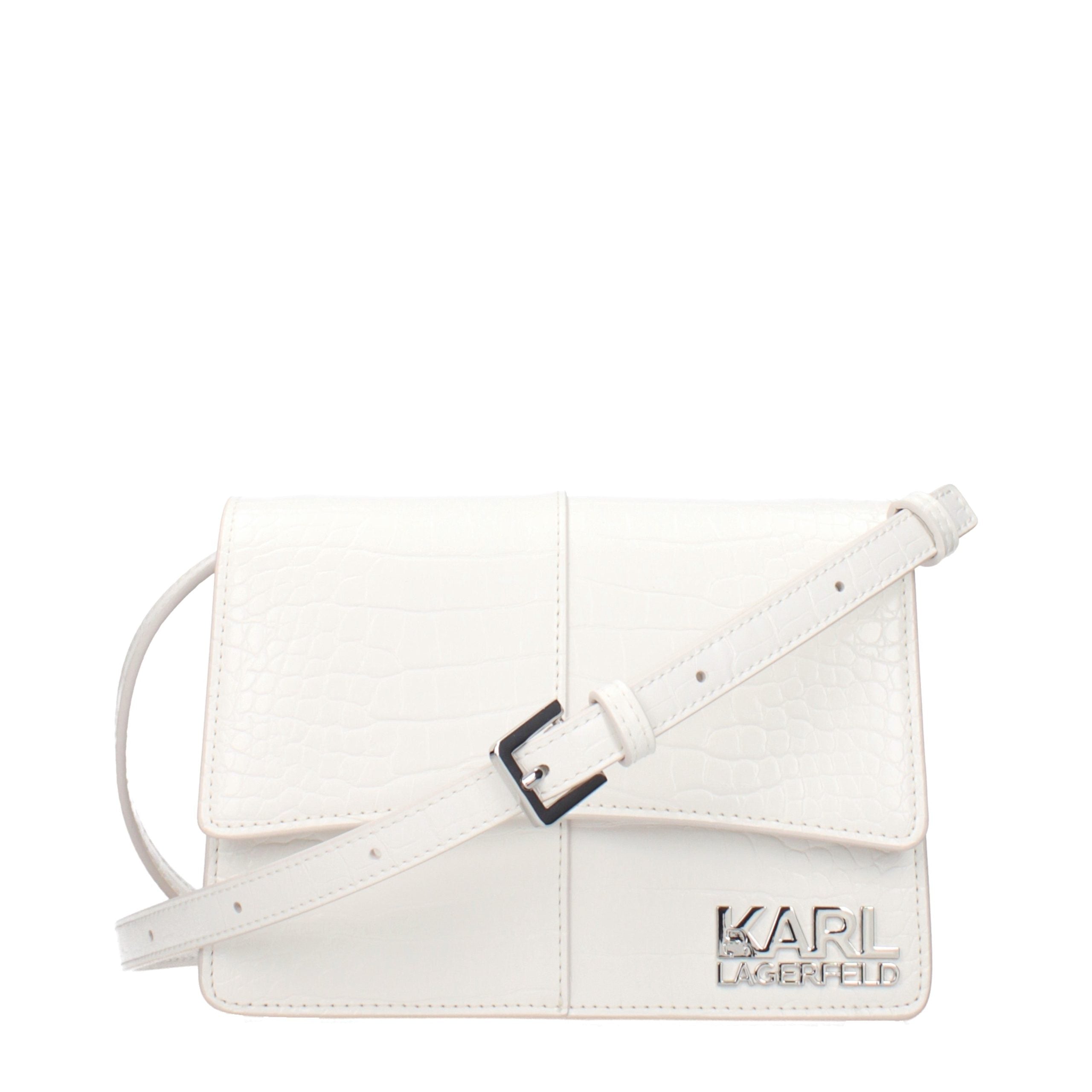 Karl Lagerfeld White Crossbody Bag - Timeless Luxury Accessory