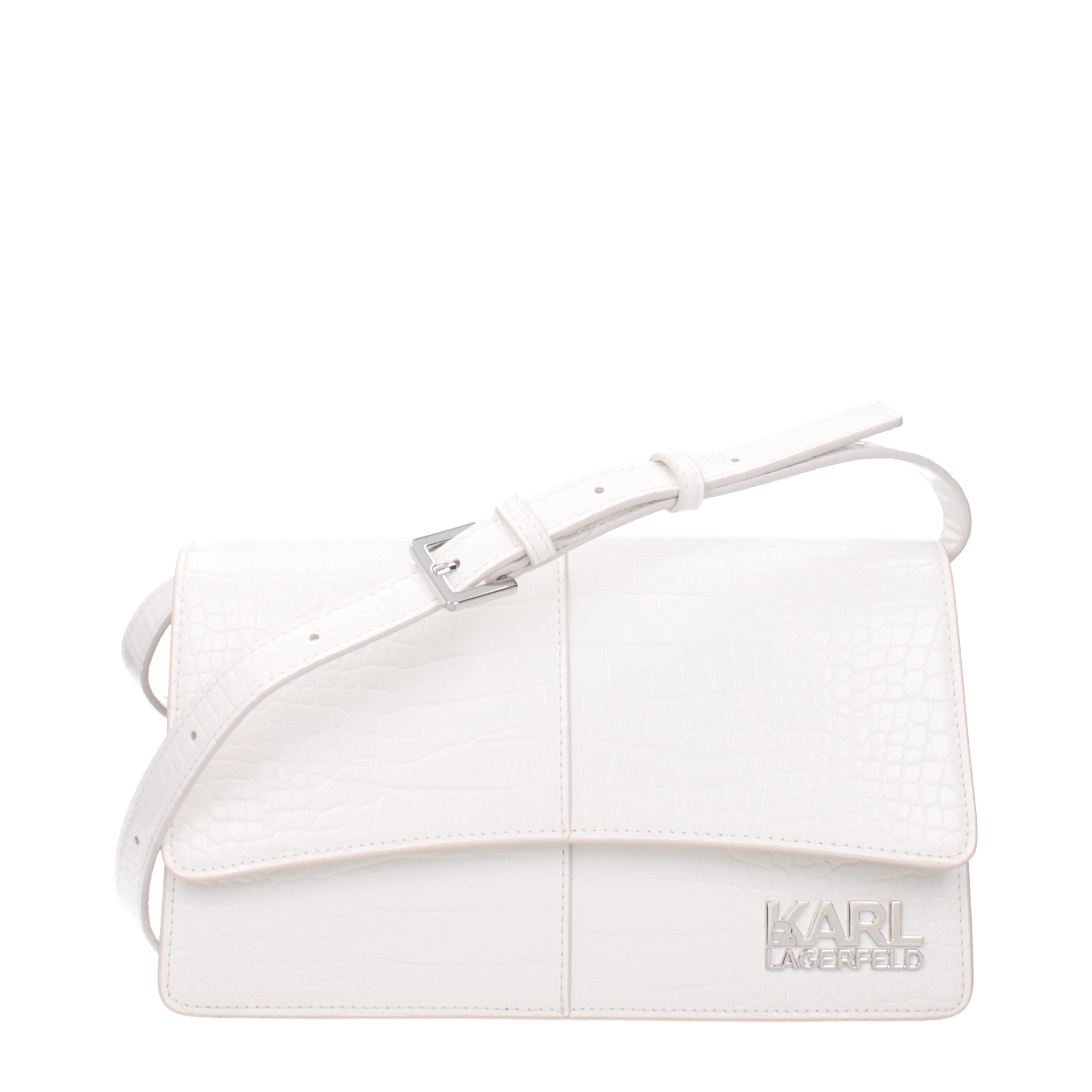 Discover the Karl Lagerfeld White Polyethylene Crossbody Bag, a timeless luxury accessory that redefines elegance with its exquisite craftsmanship and versatile design.