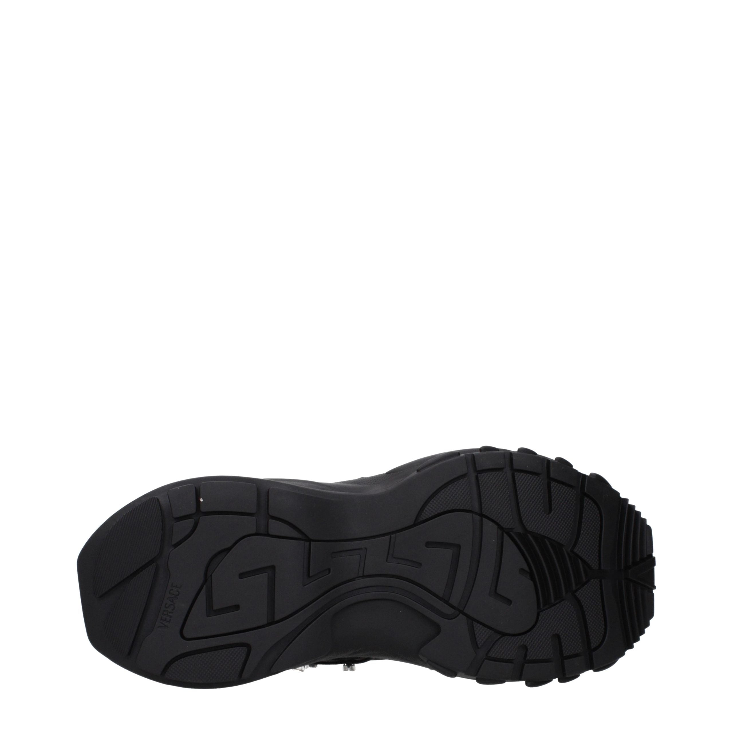 Versace Black Fabric Chunky Sneakers - Elevate Your Luxe Style