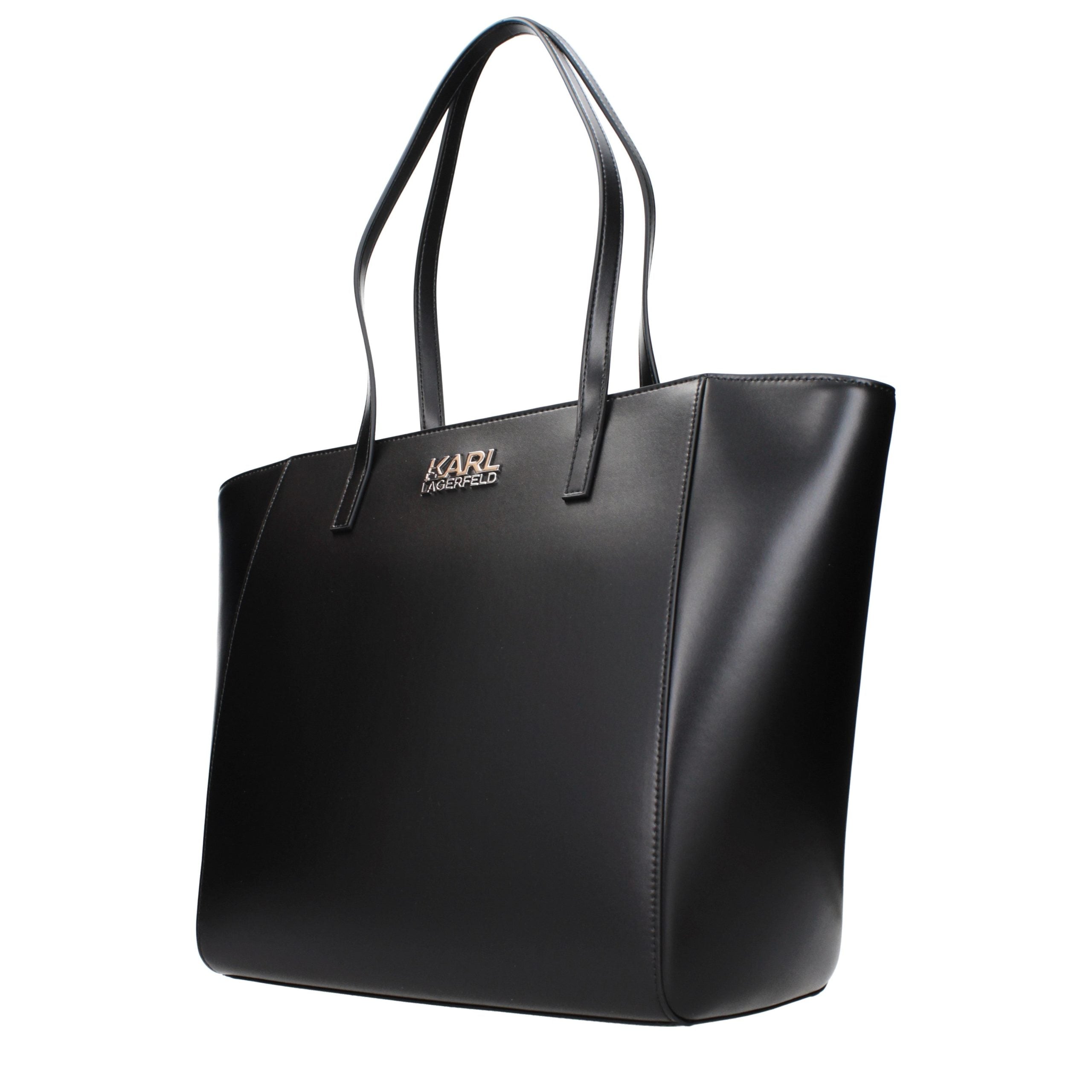 Discover the Karl Lagerfeld Black Polyethylene Shoulder Bag, a masterpiece of luxury and craftsmanship, perfect for those who embody elegance and sophistication.