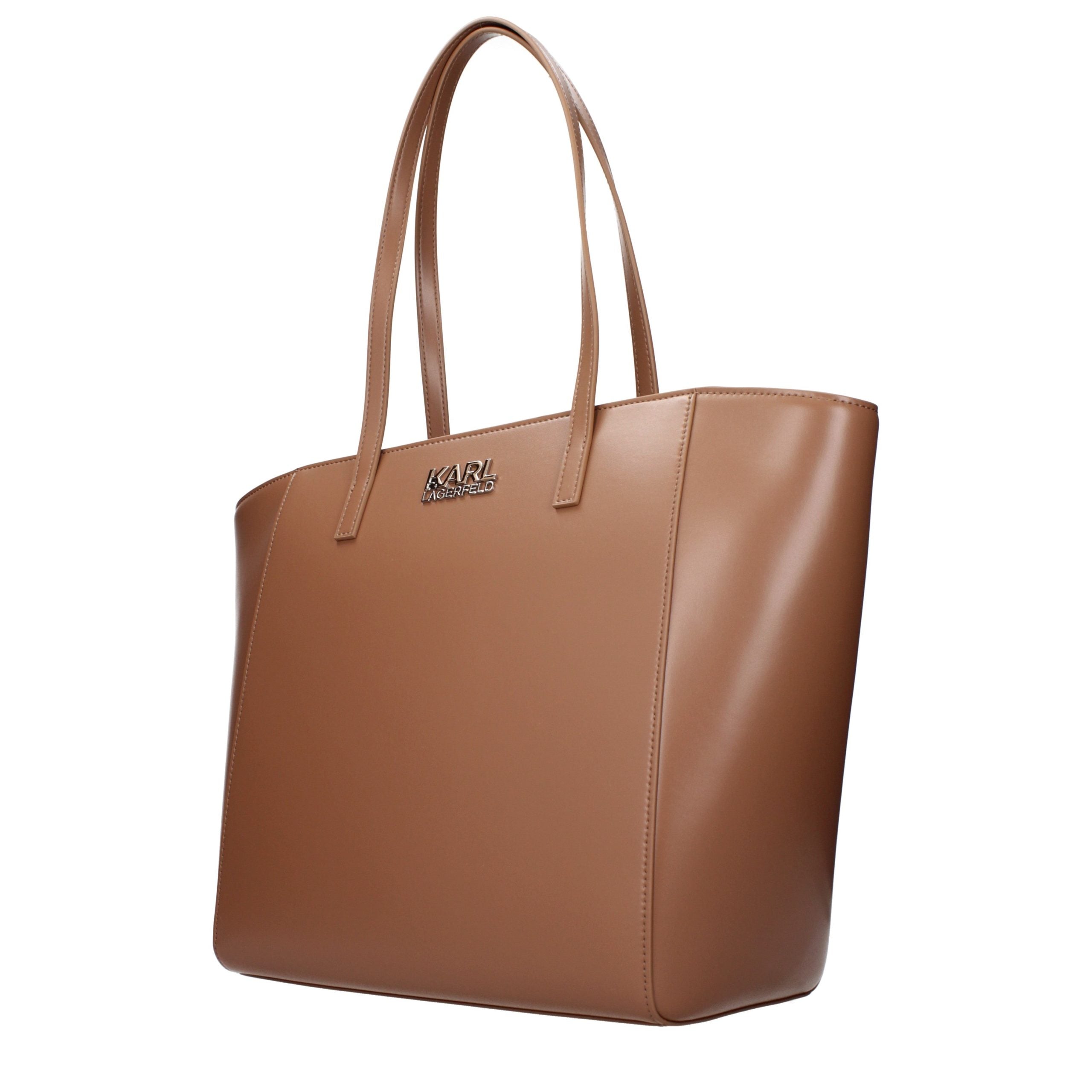 Indulge in the exquisite Karl Lagerfeld Brown Polyethylene Shoulder Bag, a luxurious blend of artistry and functionality that elevates your style with timeless elegance.