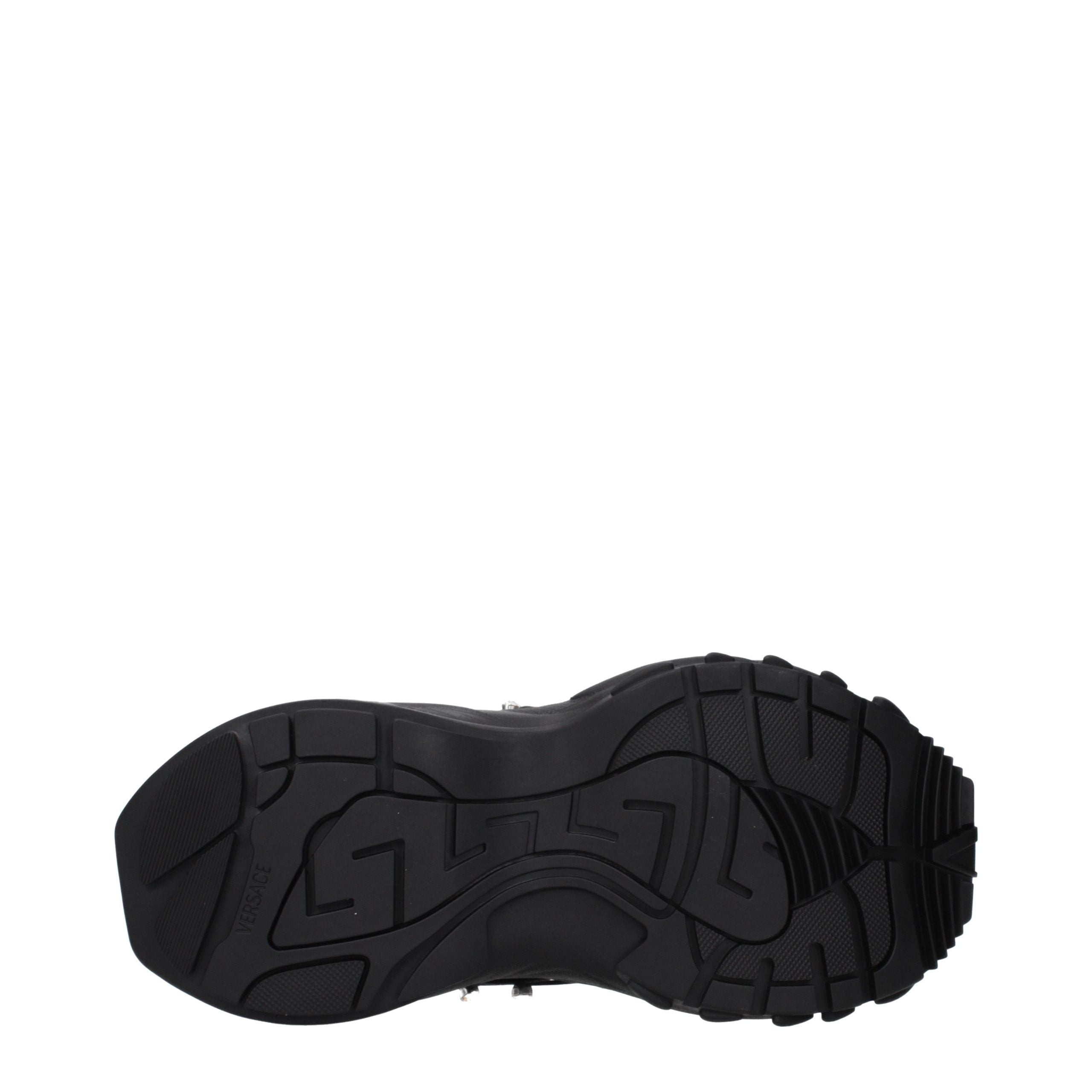 Versace Black Fabric Chunky Sneakers - Elevate Your Luxe Style