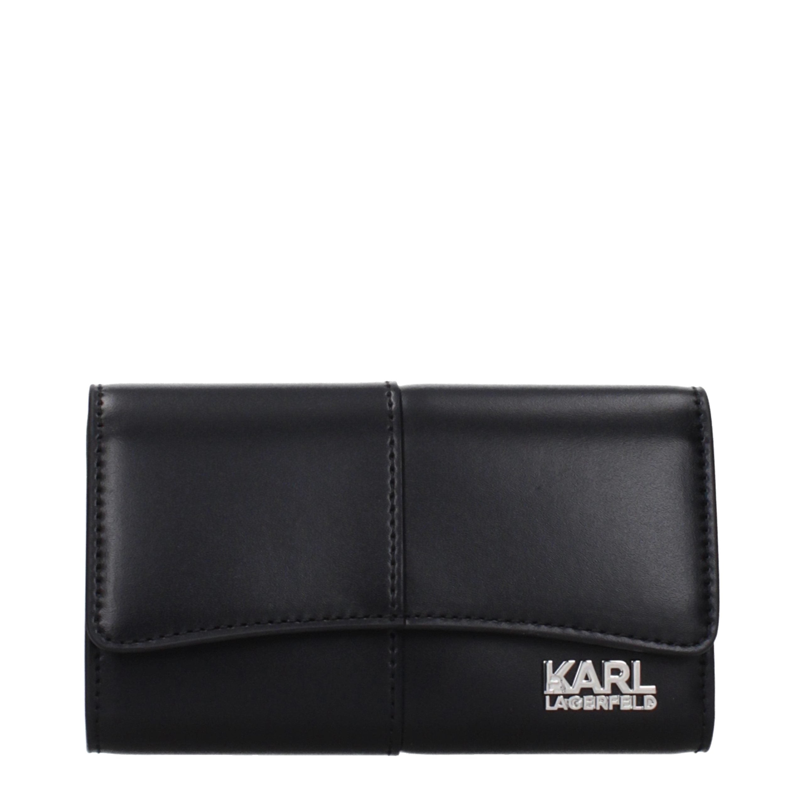 Experience the allure of the Karl Lagerfeld Black Polyethylene Wallet, a timeless luxury accessory crafted from premium materials, embodying sophistication and elegance for the discerning individual.