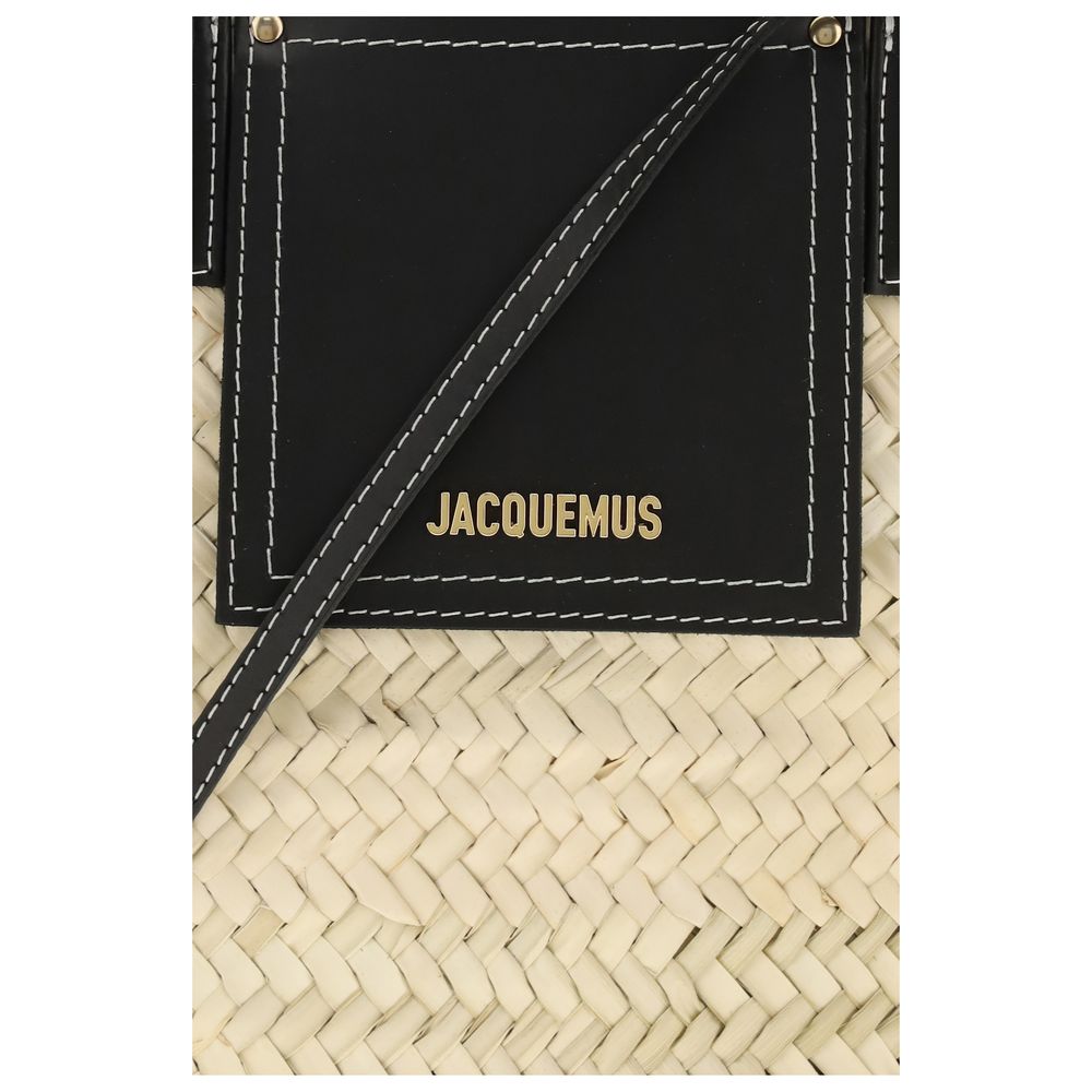 Jacquemus Beige Raffia Handbag
