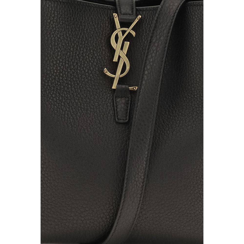 Saint Laurent Black Calf Leather Bos Taurus Shoulder Bag - Luxury Redefined
