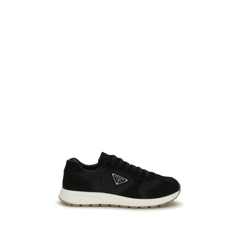 Discover the Prada Black Recycled Polyamide Athletic Sneakers, a blend of luxury and sustainability, crafted for those who embody elegance and confidence in every step.
