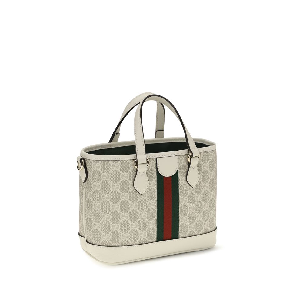 Gucci White Fabric Handbag