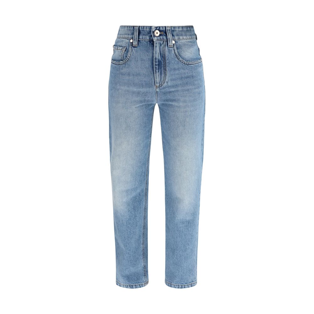 Brunello Cucinelli Blue Cotton Jeans Denim – Artisanal Luxury