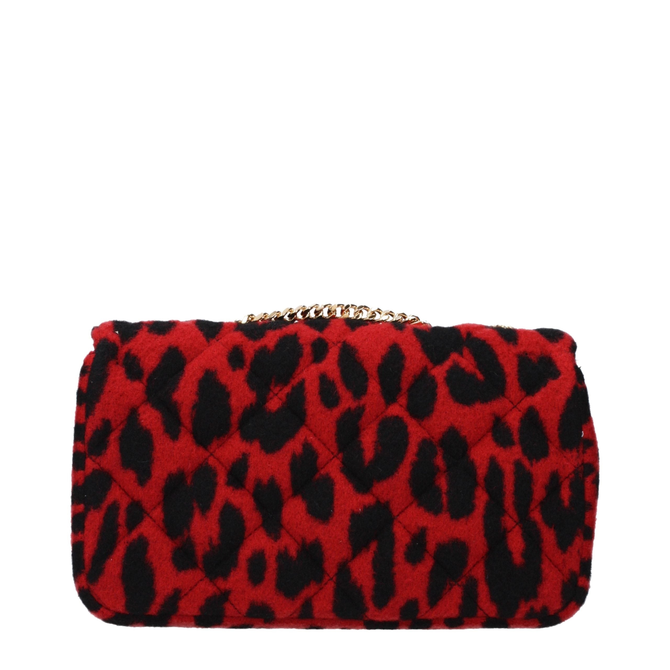 Versace Red Wool Shoulder Bag - Exquisite Luxury Redefined