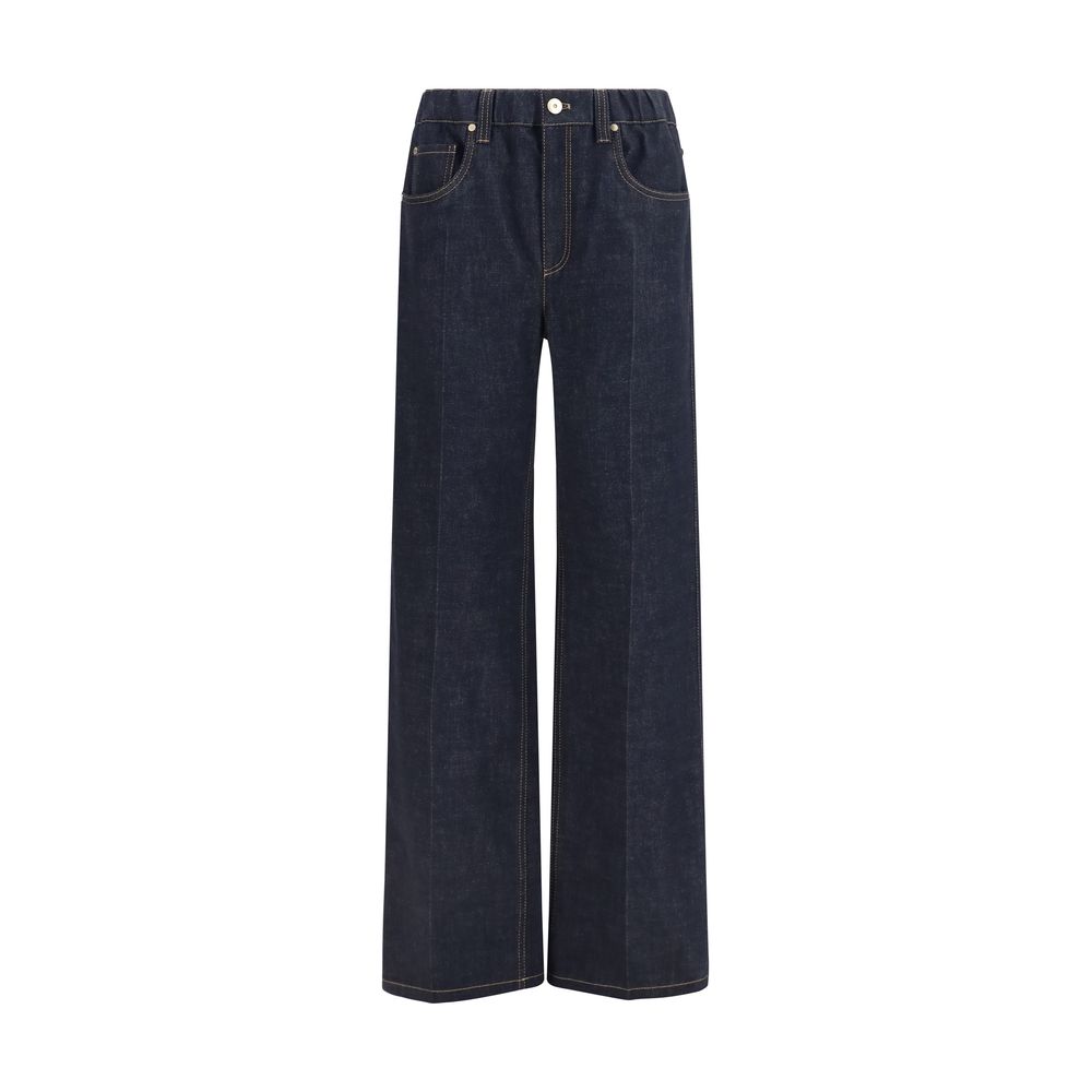 Brunello Cucinelli Blue Cotton Jeans Denim