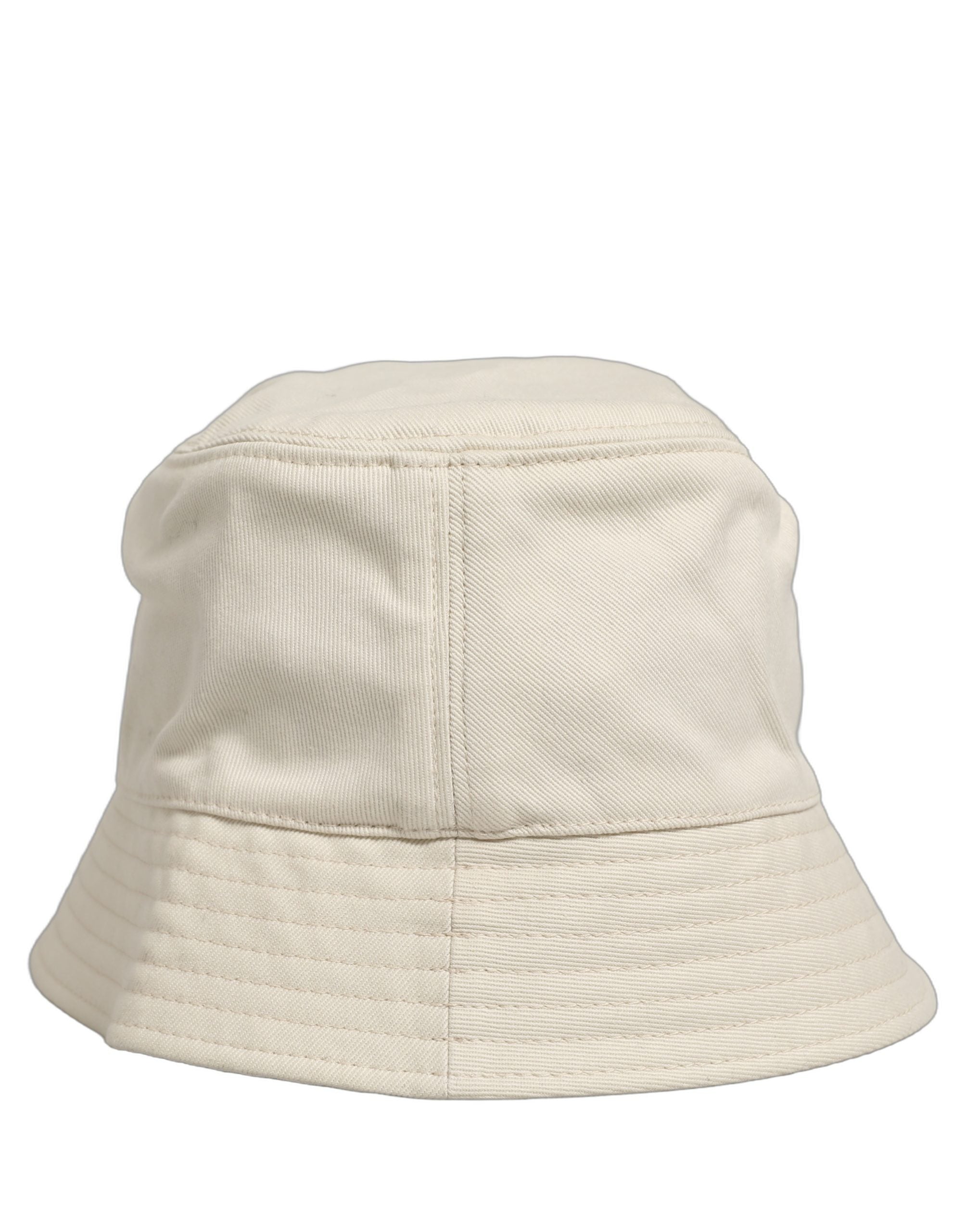 Dolce & Gabbana Men White Cotton Fisherman Bucket Hat