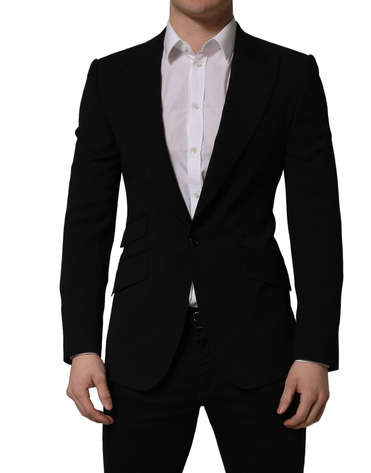 Dolce & Gabbana Black Wool Blazer - Exquisite Italian Craftsmanship