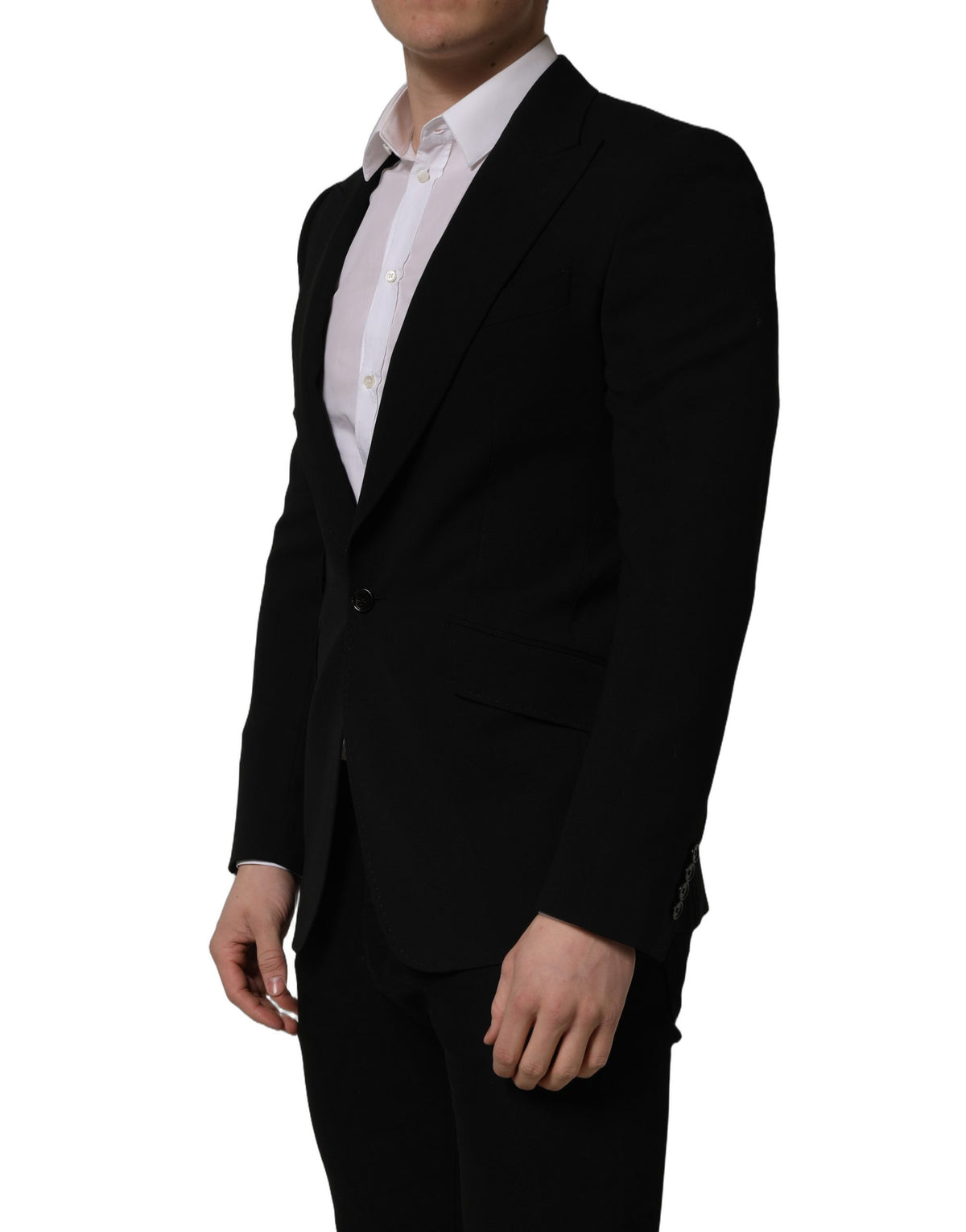 Dolce & Gabbana Black Wool Blazer - Timeless Elegance Redefined