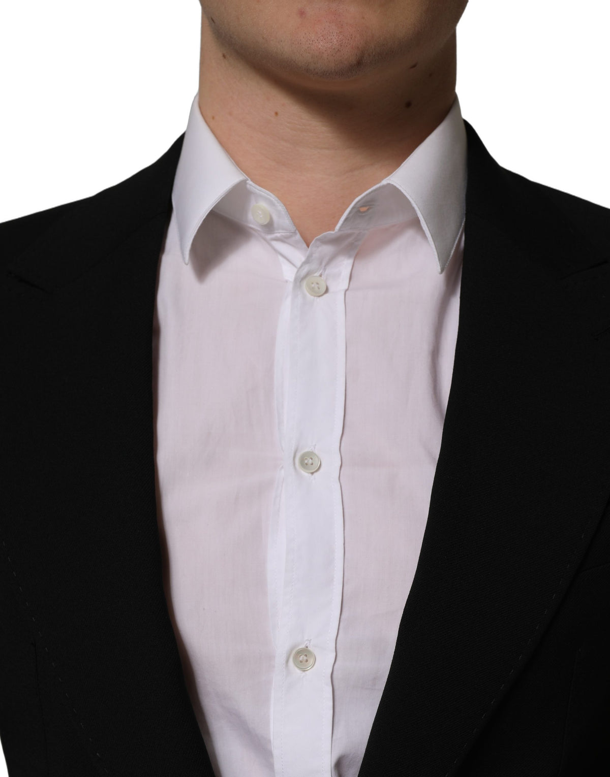 Dolce & Gabbana Black Wool Single Breasted Blazer - Luxury Elegance