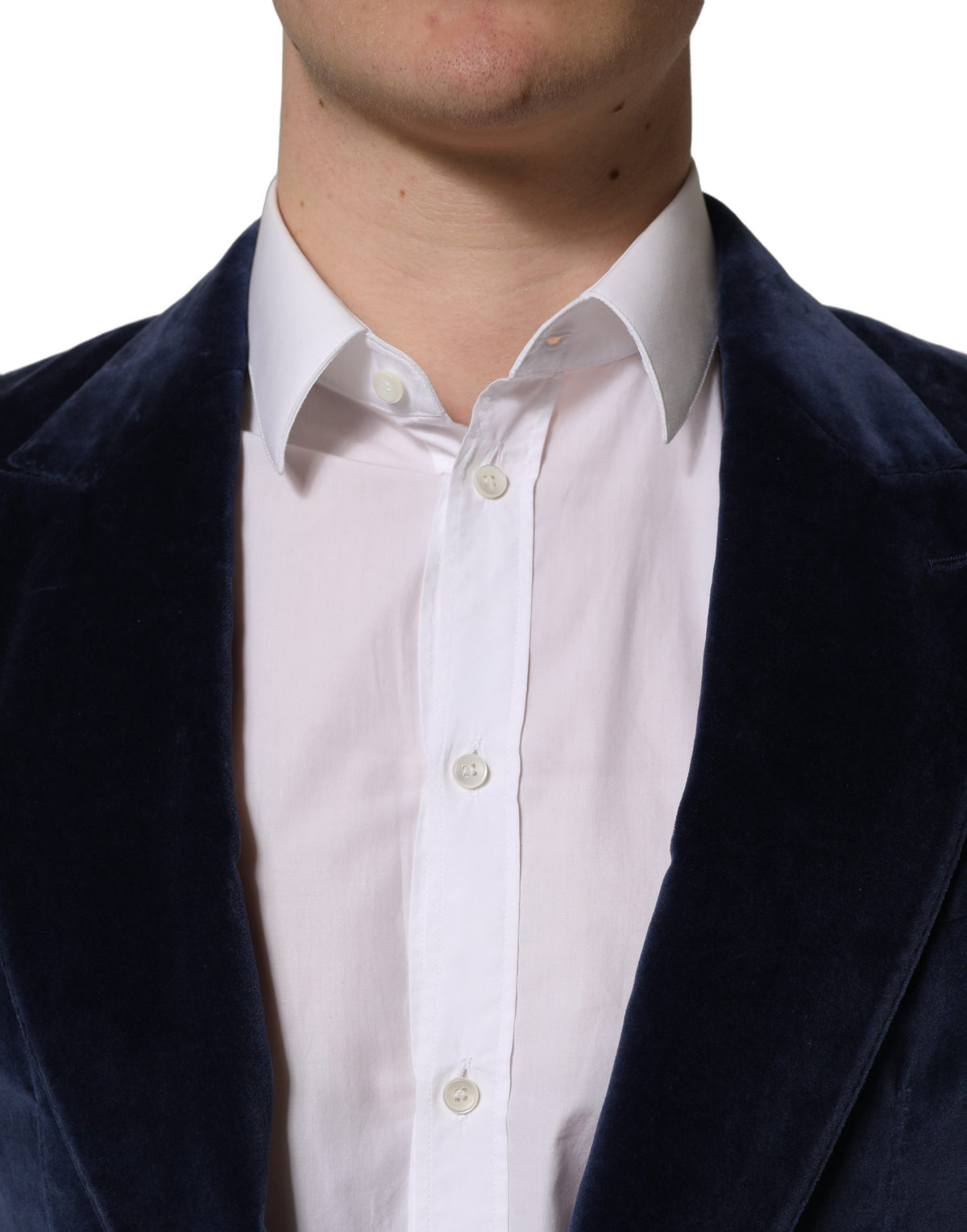 Dolce & Gabbana Blue Velvet Blazer Jacket - Timeless Luxury