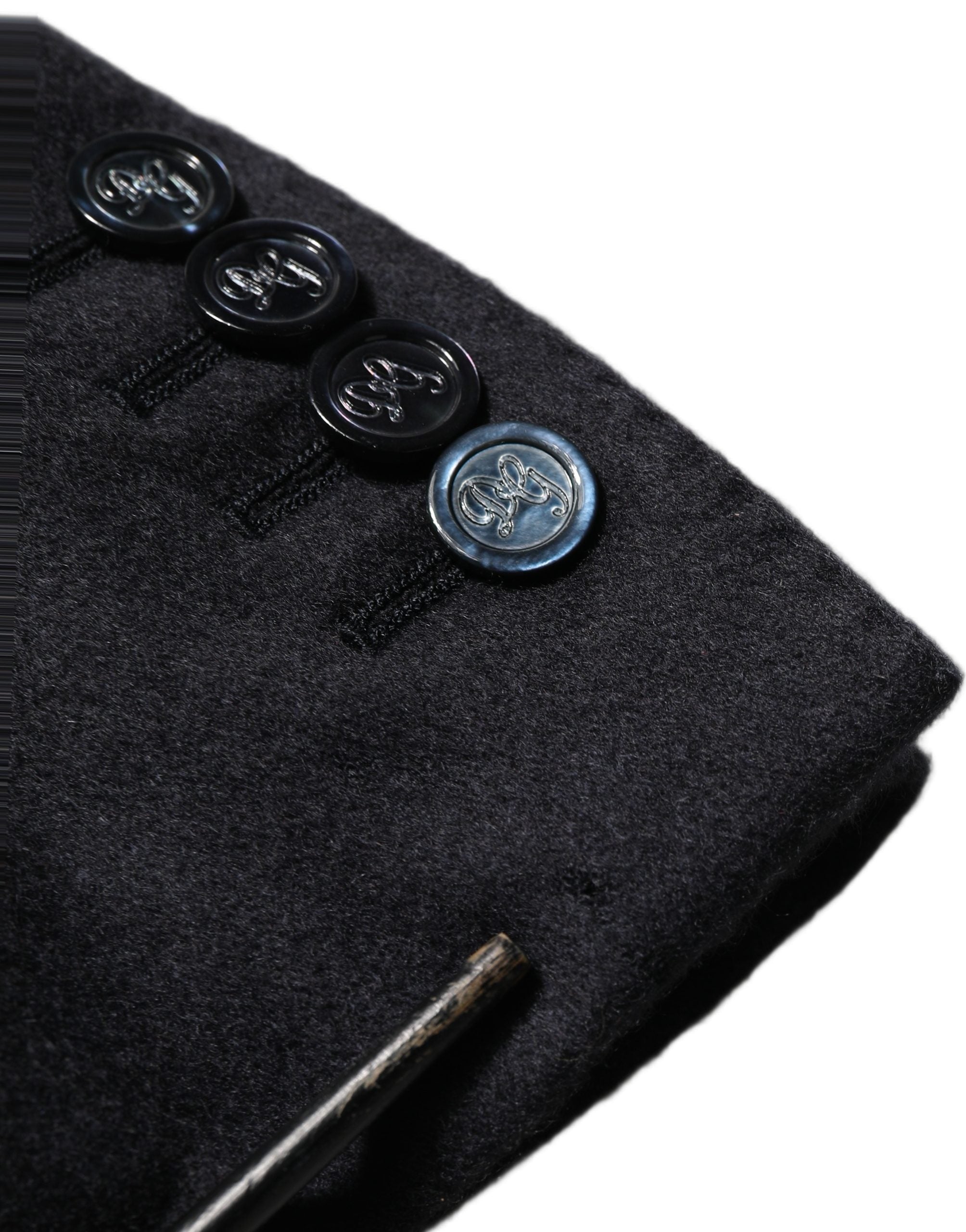 Dolce & Gabbana Black Cashmere Single Breasted Blazer Jacket