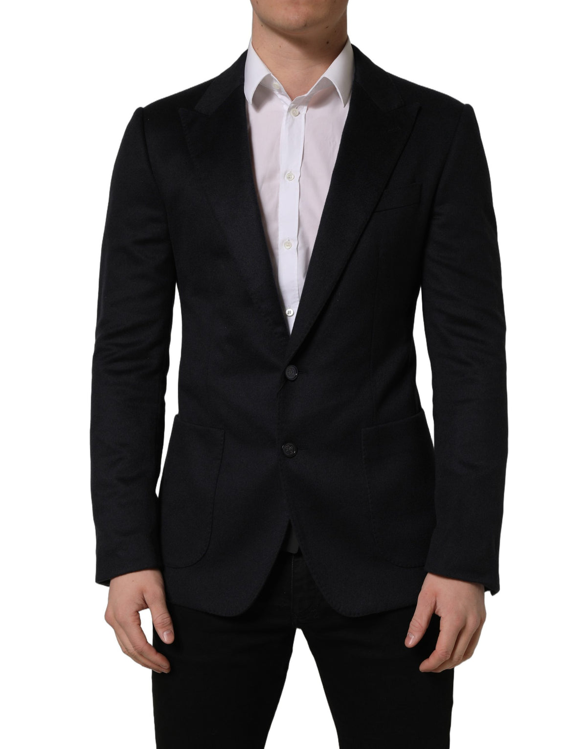 Dolce & Gabbana Black Cashmere Blazer - Timeless Italian Luxury