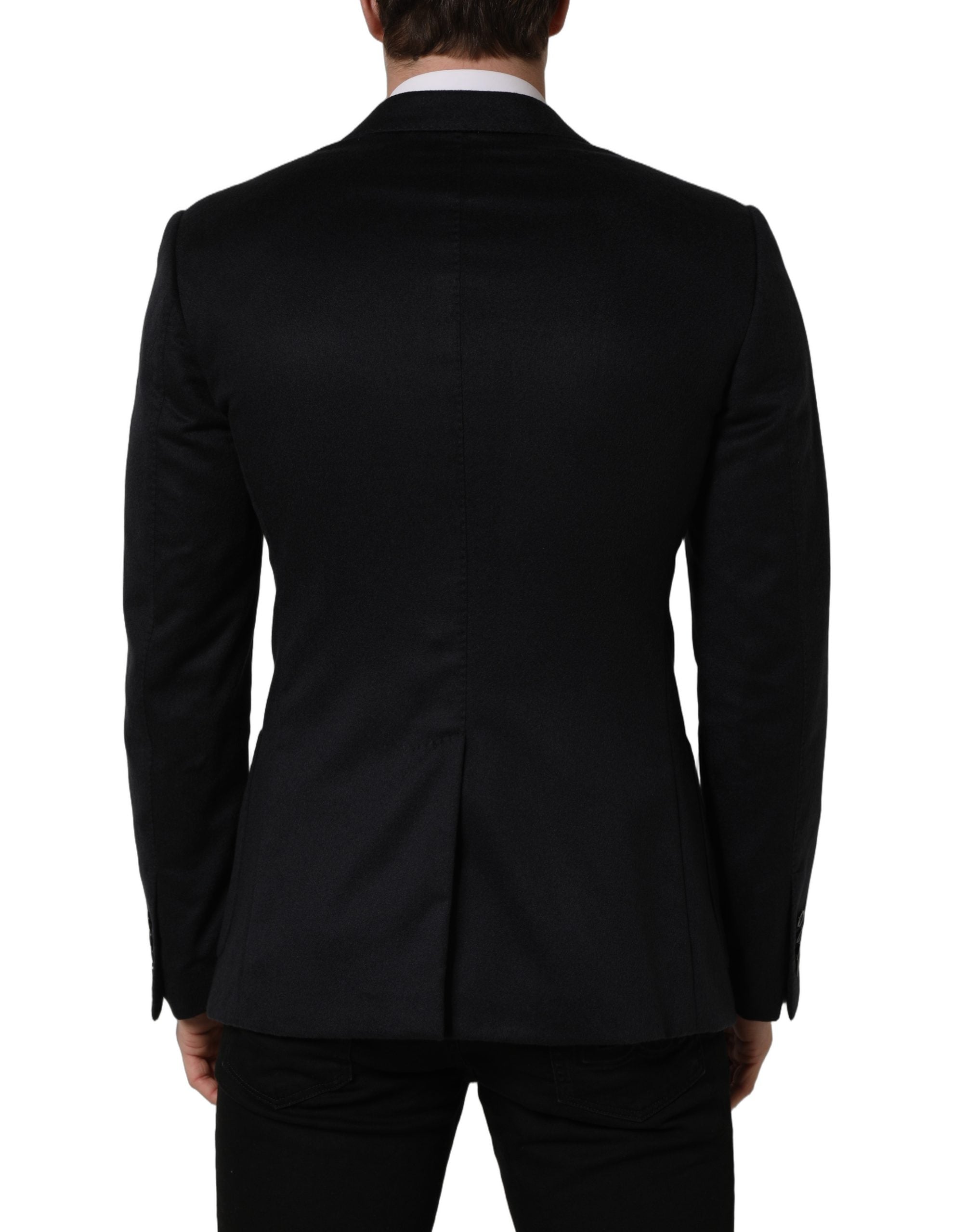 Dolce & Gabbana Black Cashmere Single Breasted Blazer Jacket